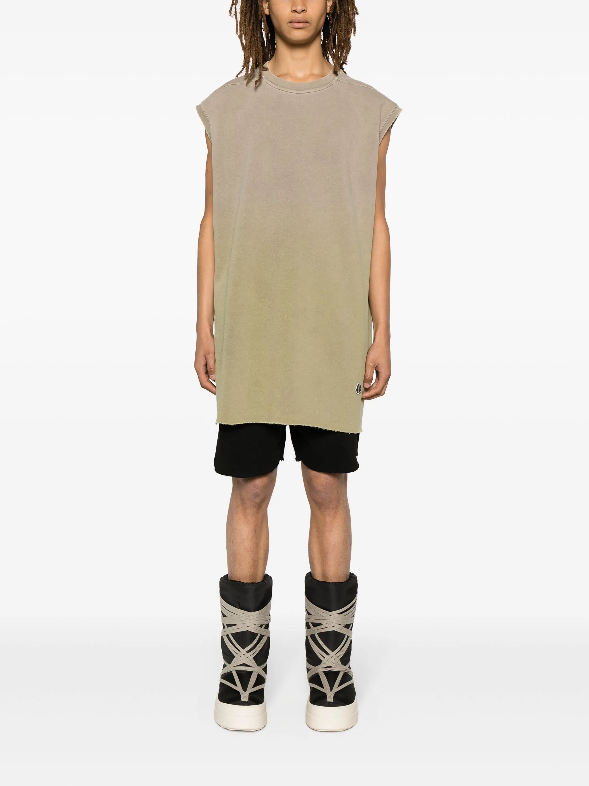 ombré-effect jersey vest