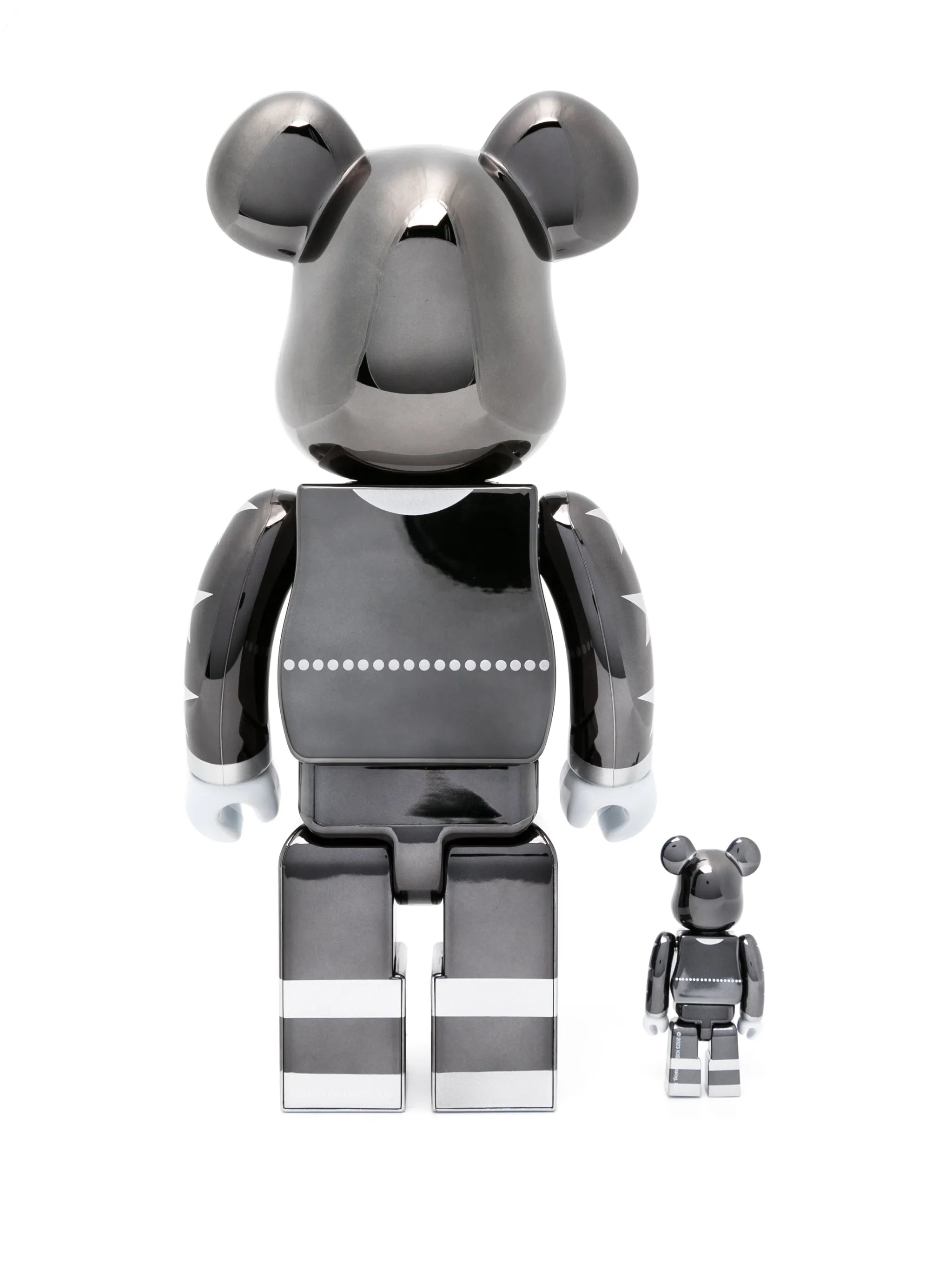 x KISS Starchild BE@RBRICK 100% and 400% figure