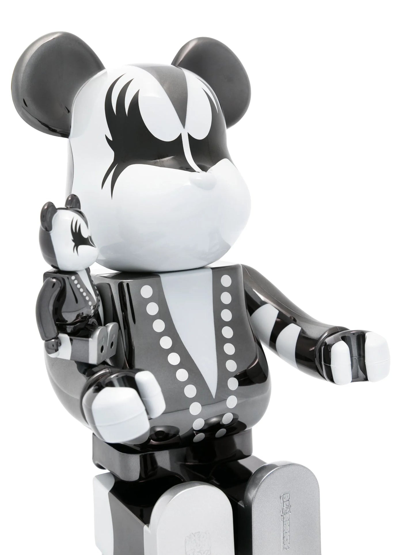 X KISS BE@BRICK Demon Chrome 100% and 400% figure set