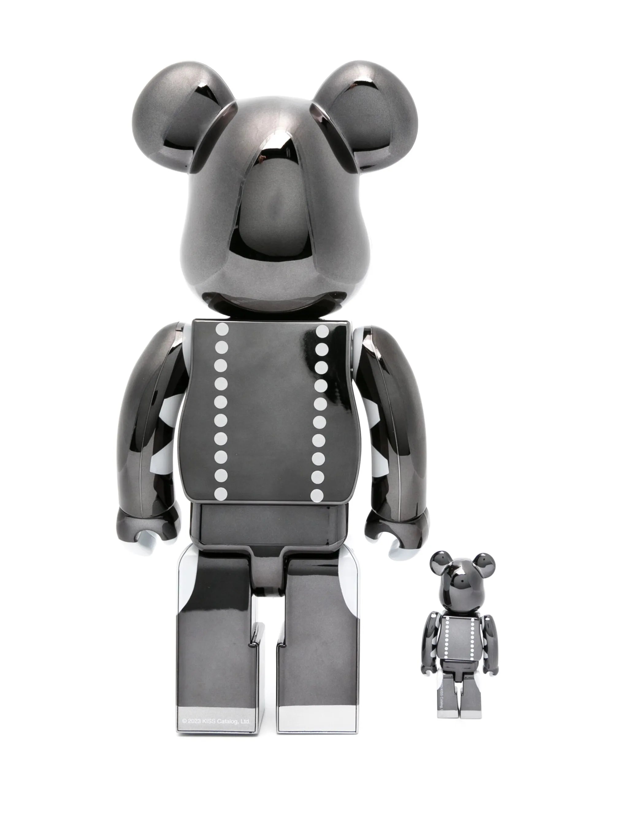 X KISS BE@BRICK Demon Chrome 100% and 400% figure set