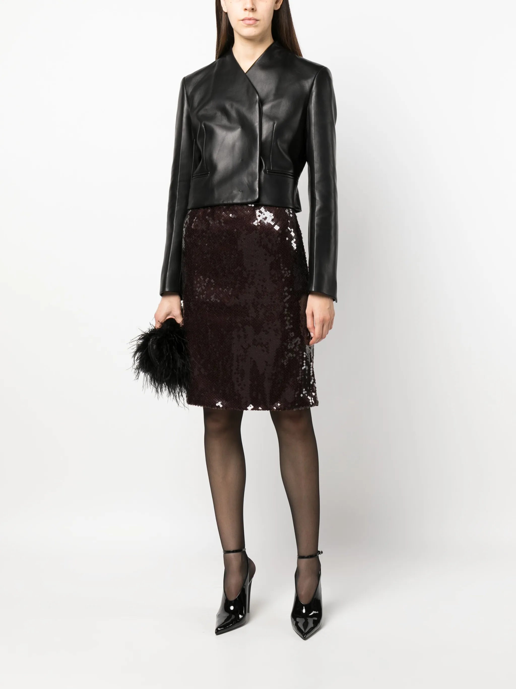 Wile sequinned midi skirt