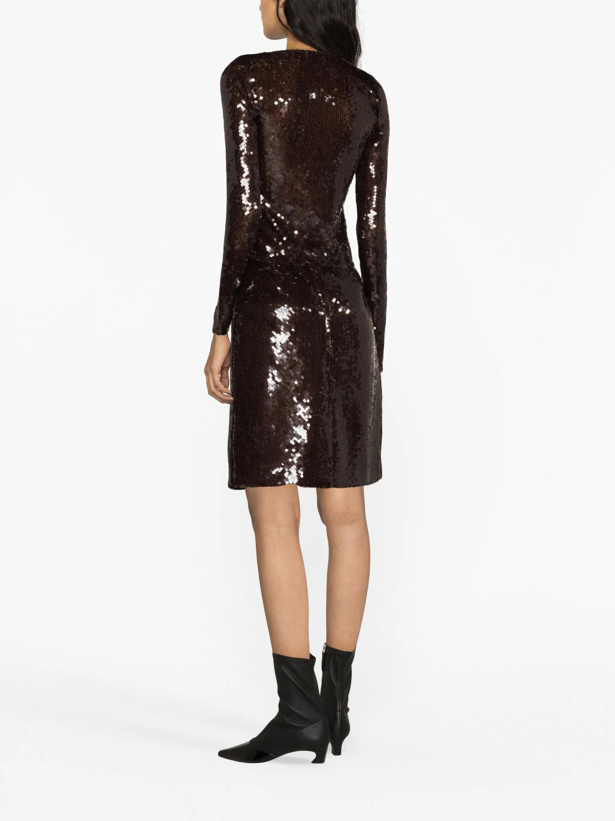 sequin-embellished long-sleeve cardigan