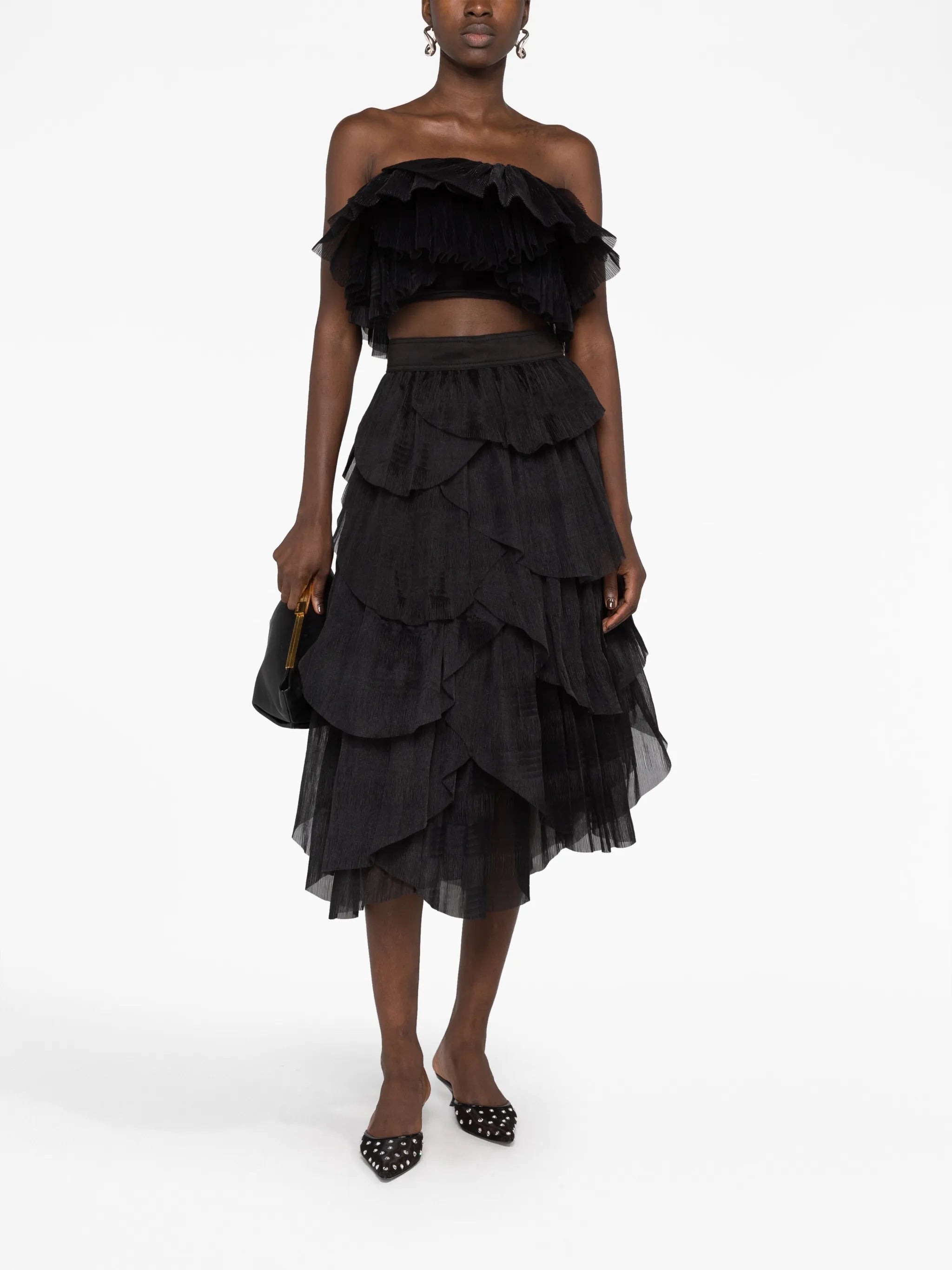 Elsie pleated bandeau top