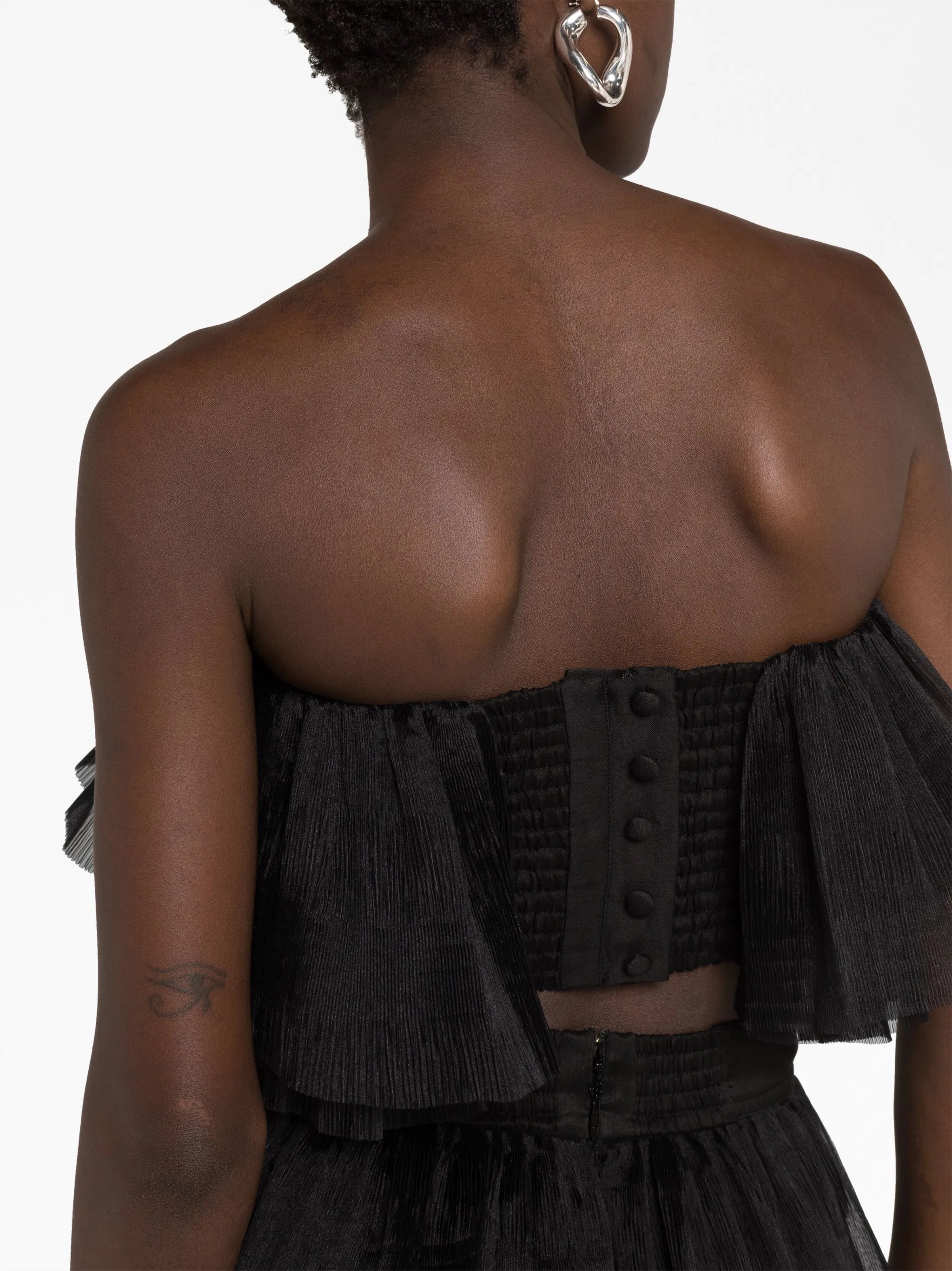 Elsie pleated bandeau top