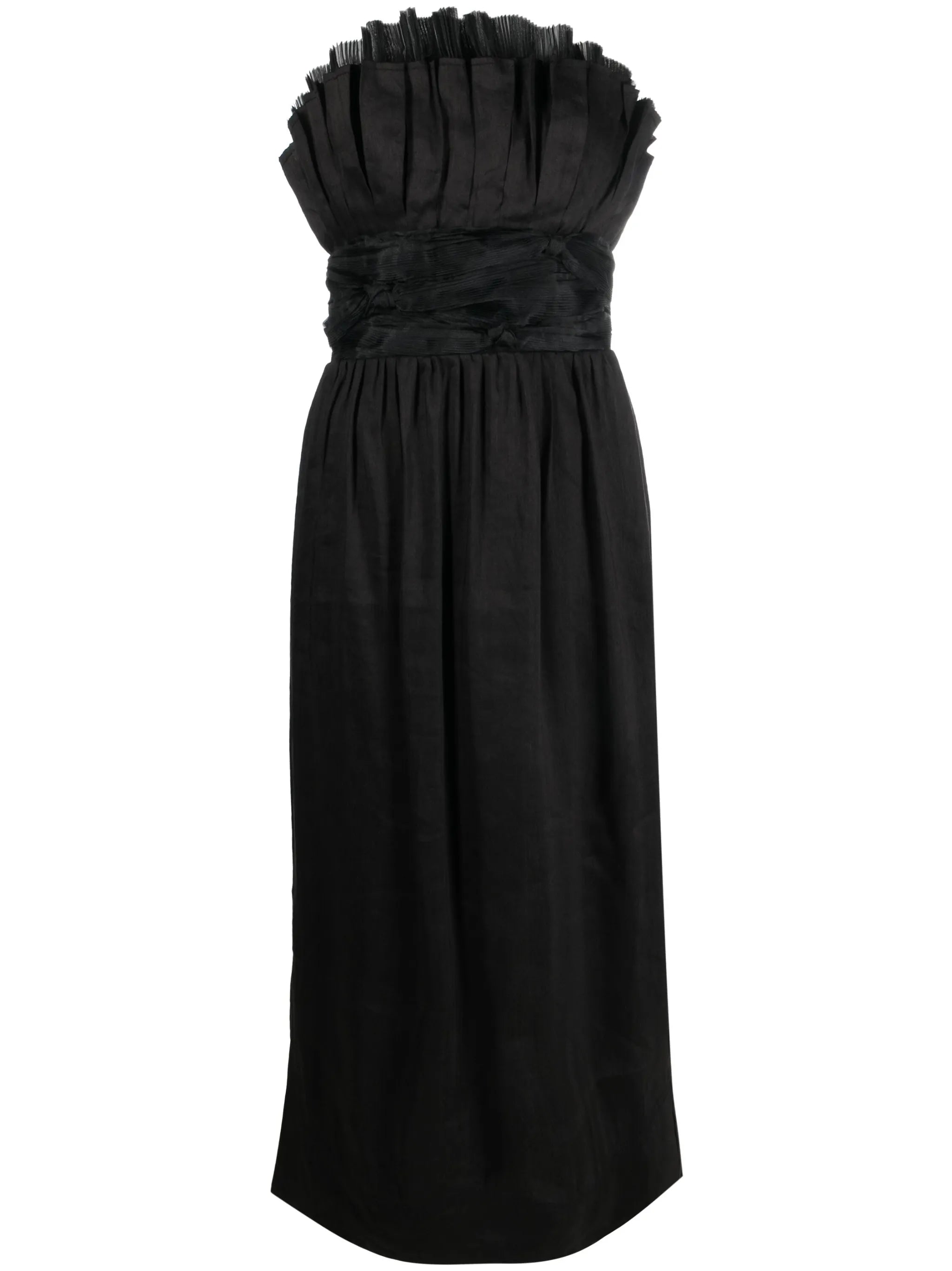 Whisper knotted waist midi dress