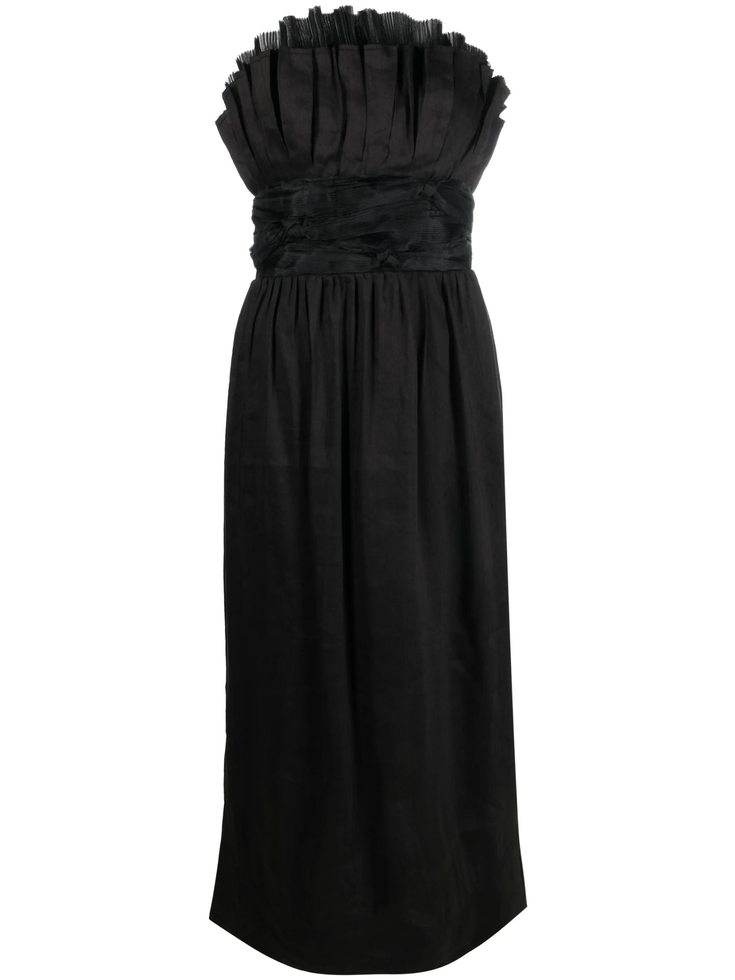 Whisper knotted waist midi dress