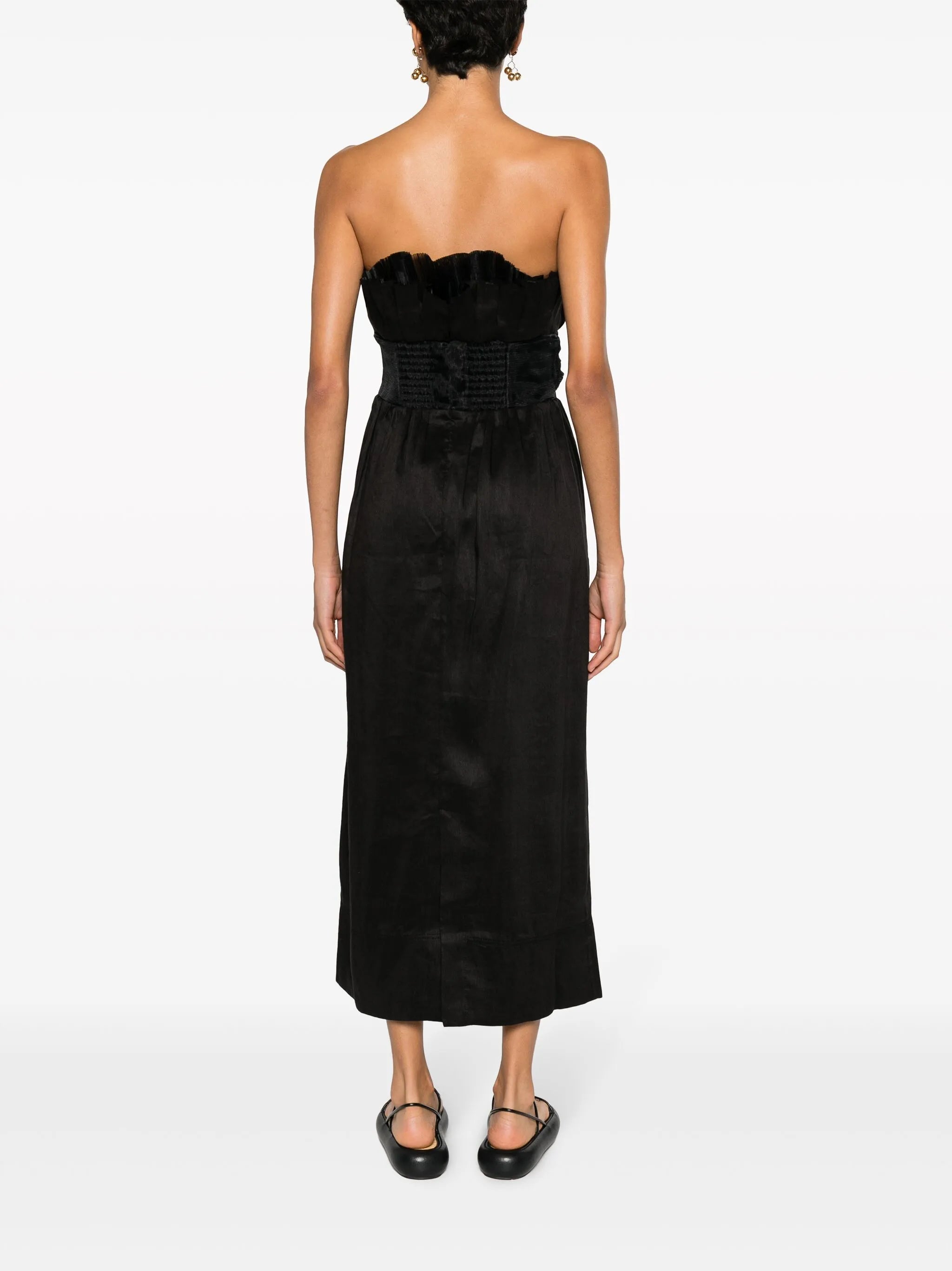 Whisper knotted waist midi dress