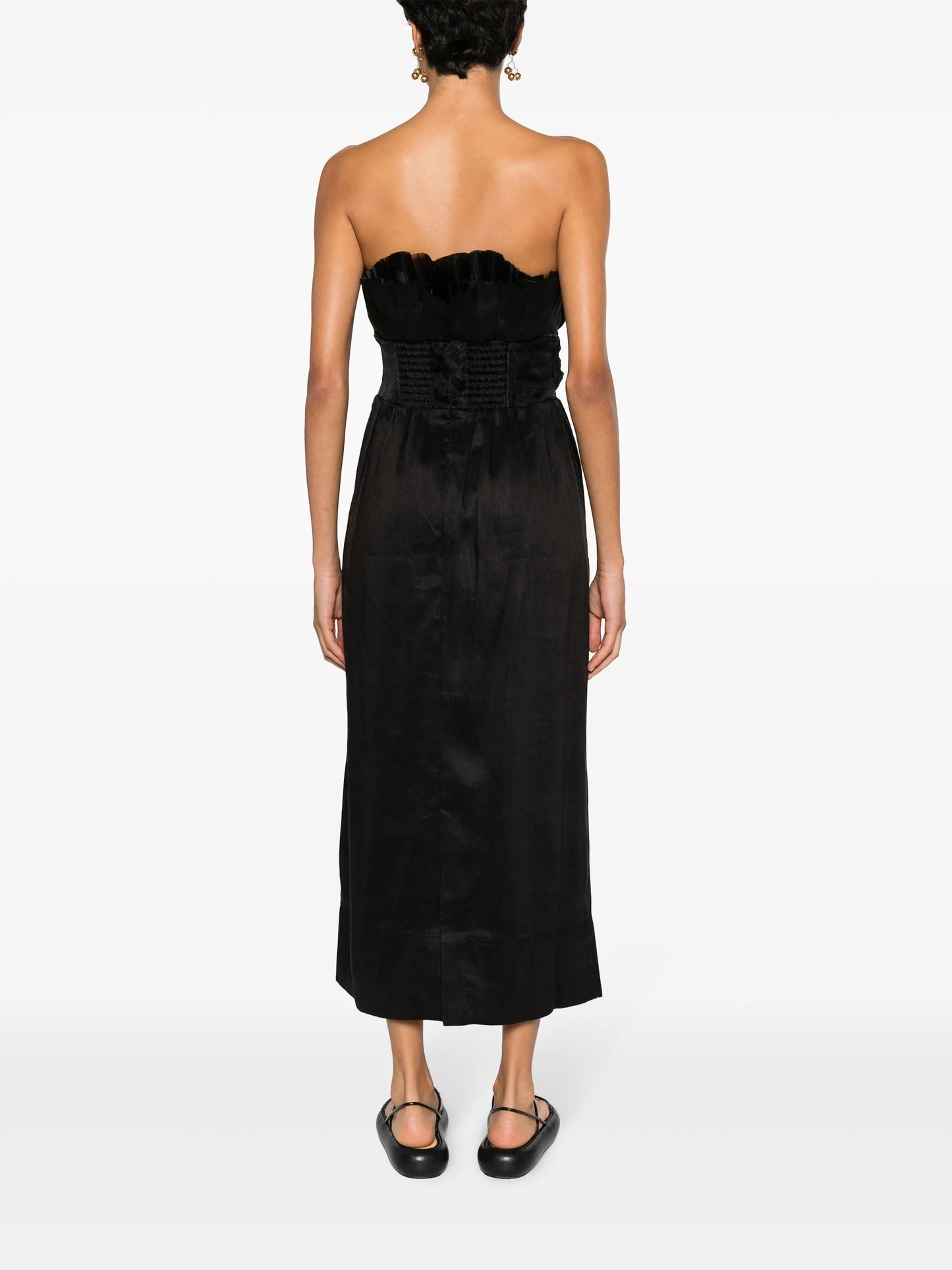 Whisper knotted waist midi dress