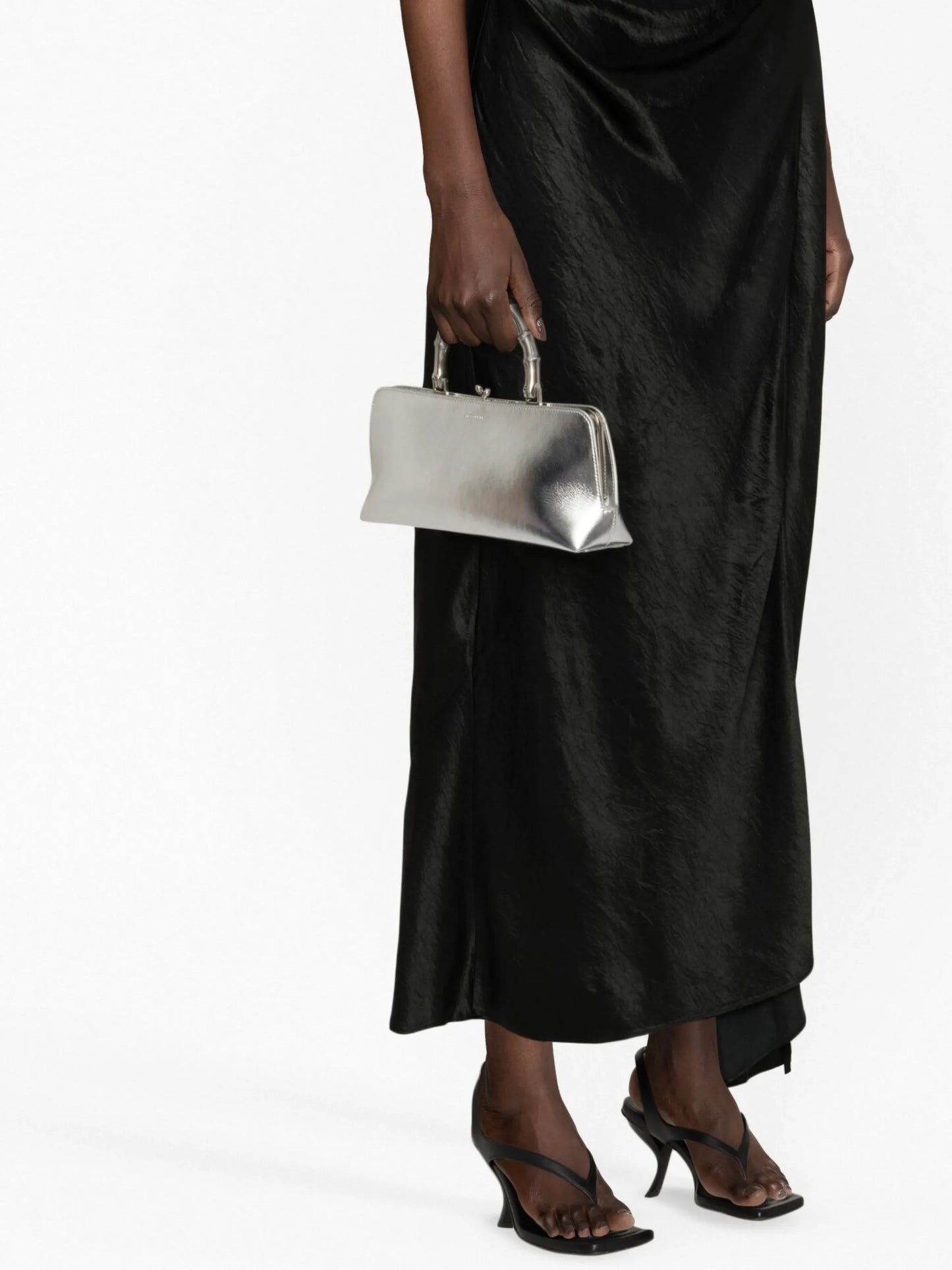 small Goji Bamboo leather tote bag