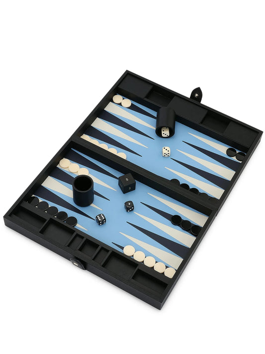 Panama leather backgammon case