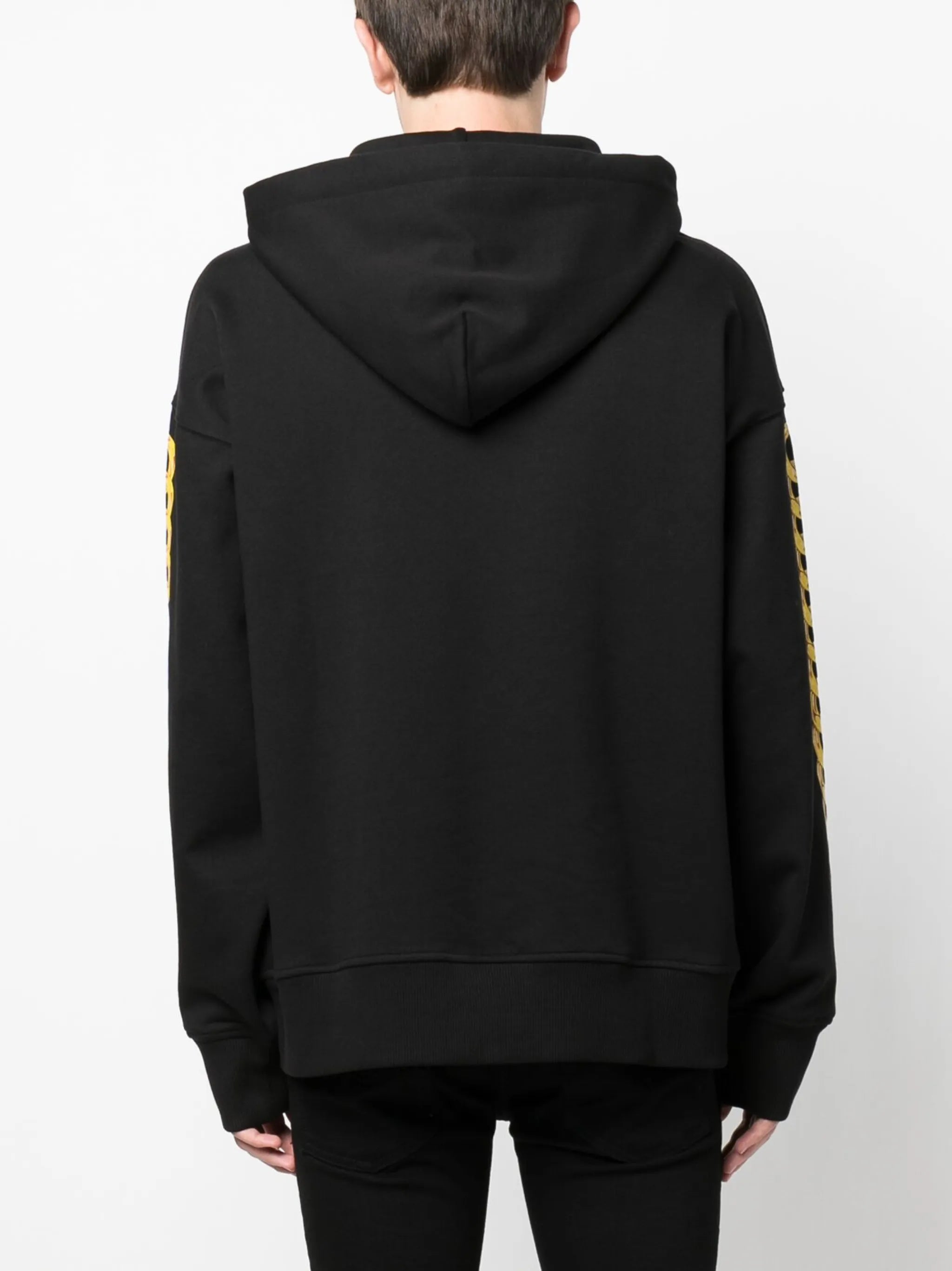 logo-print cotton hoodie