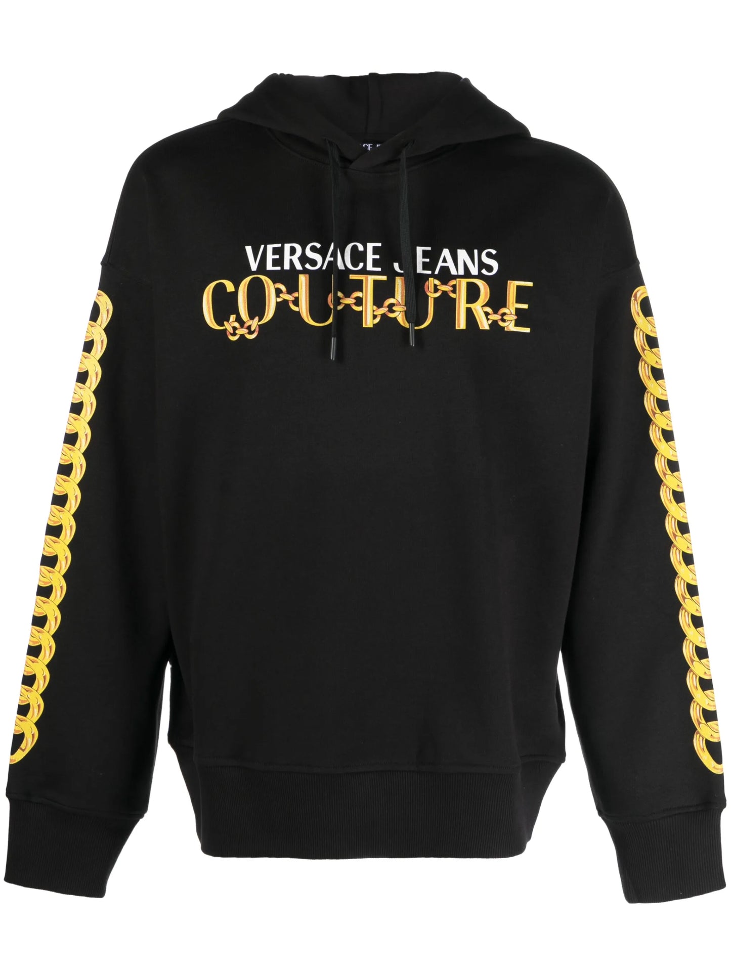 logo-print cotton hoodie