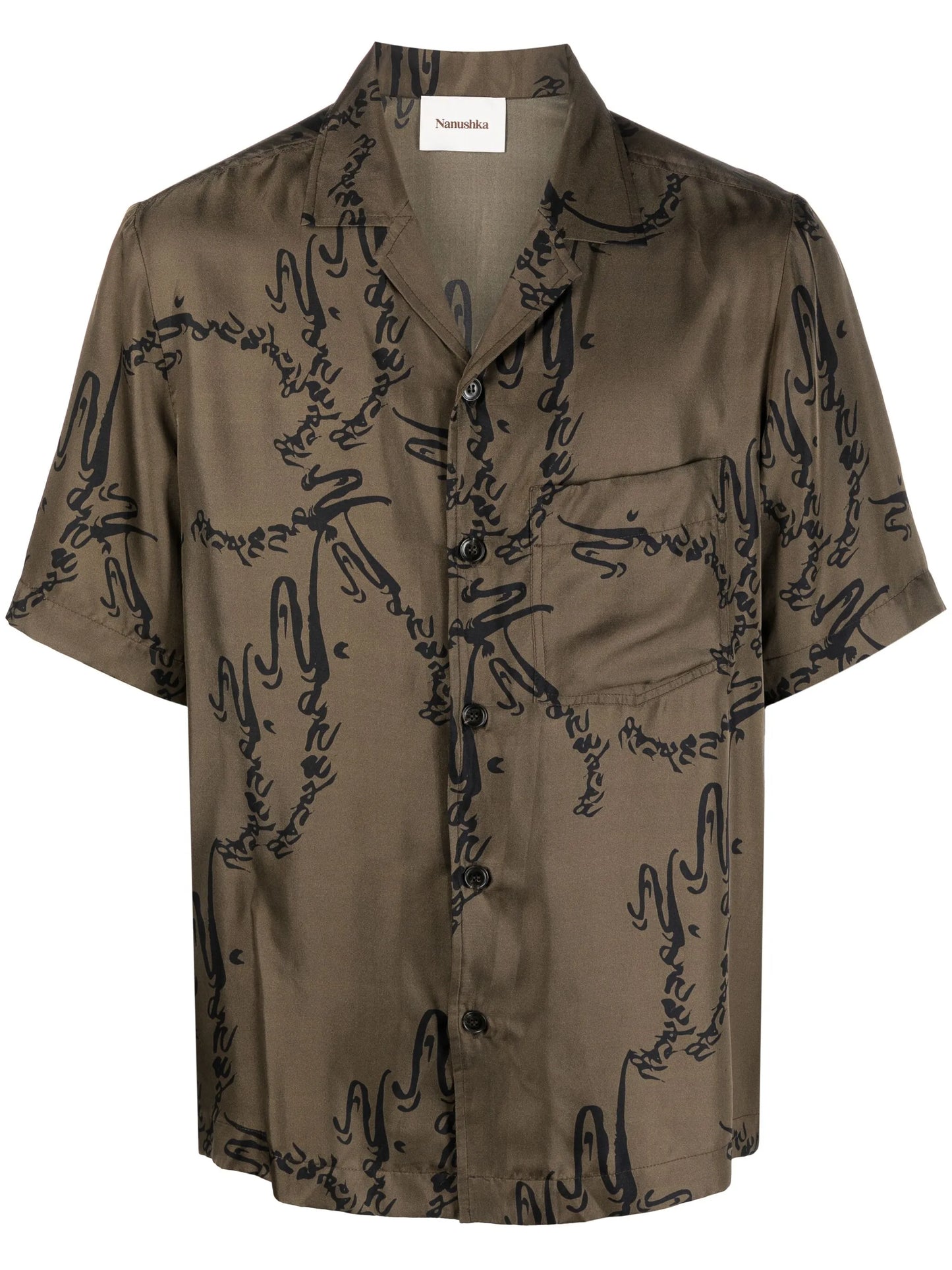 Bodil printed silk shirt