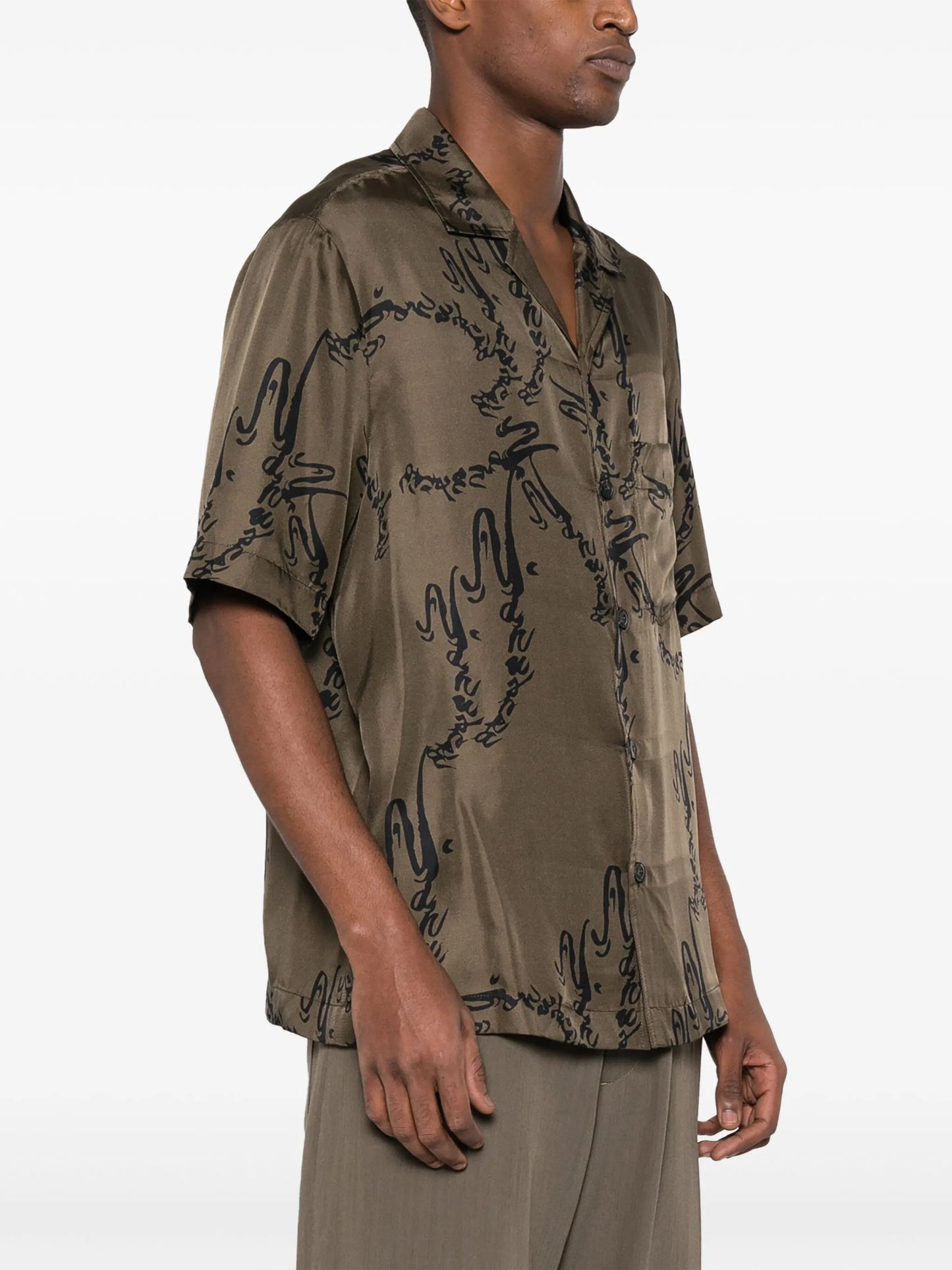 Bodil printed silk shirt