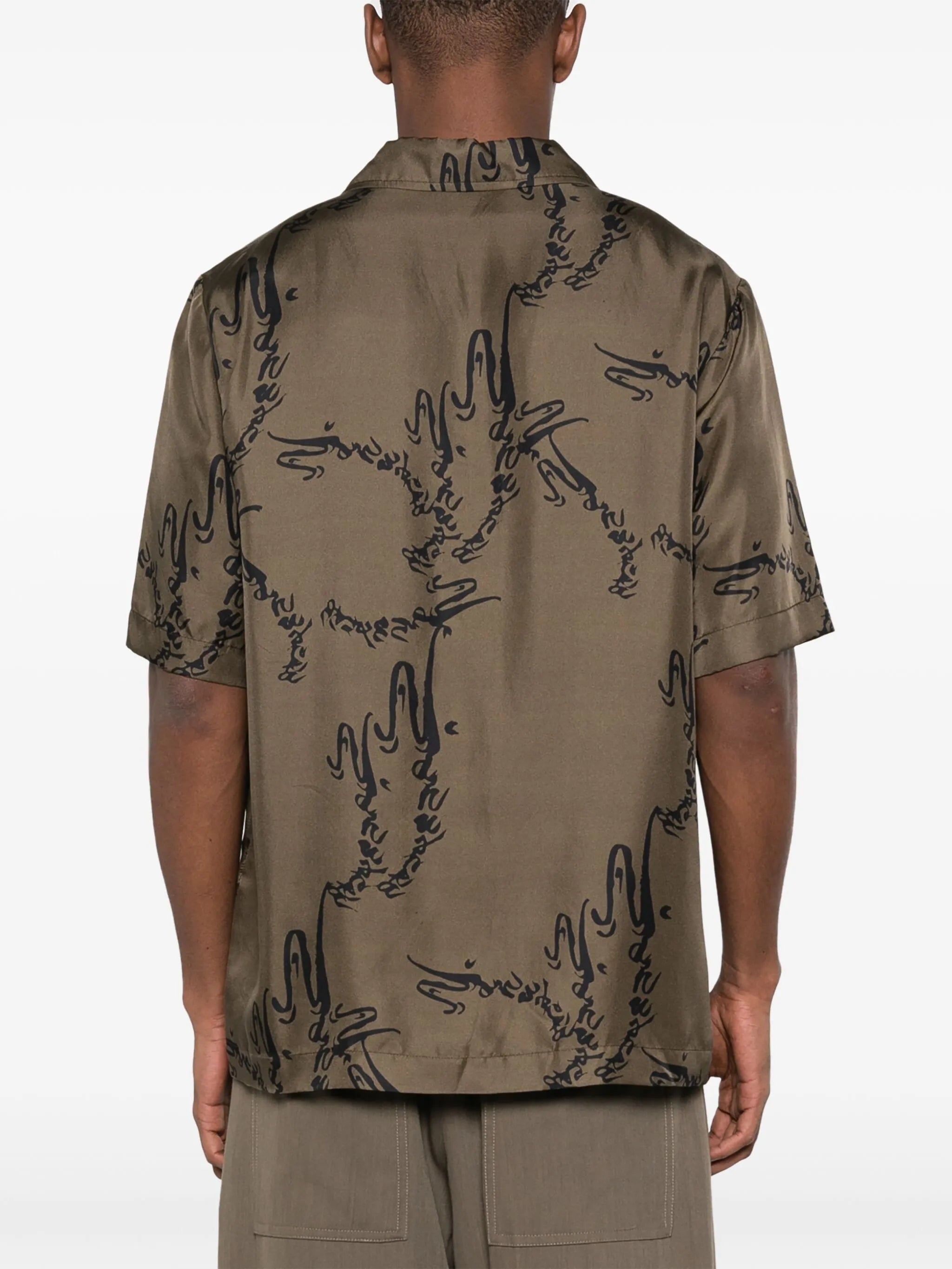 Bodil printed silk shirt