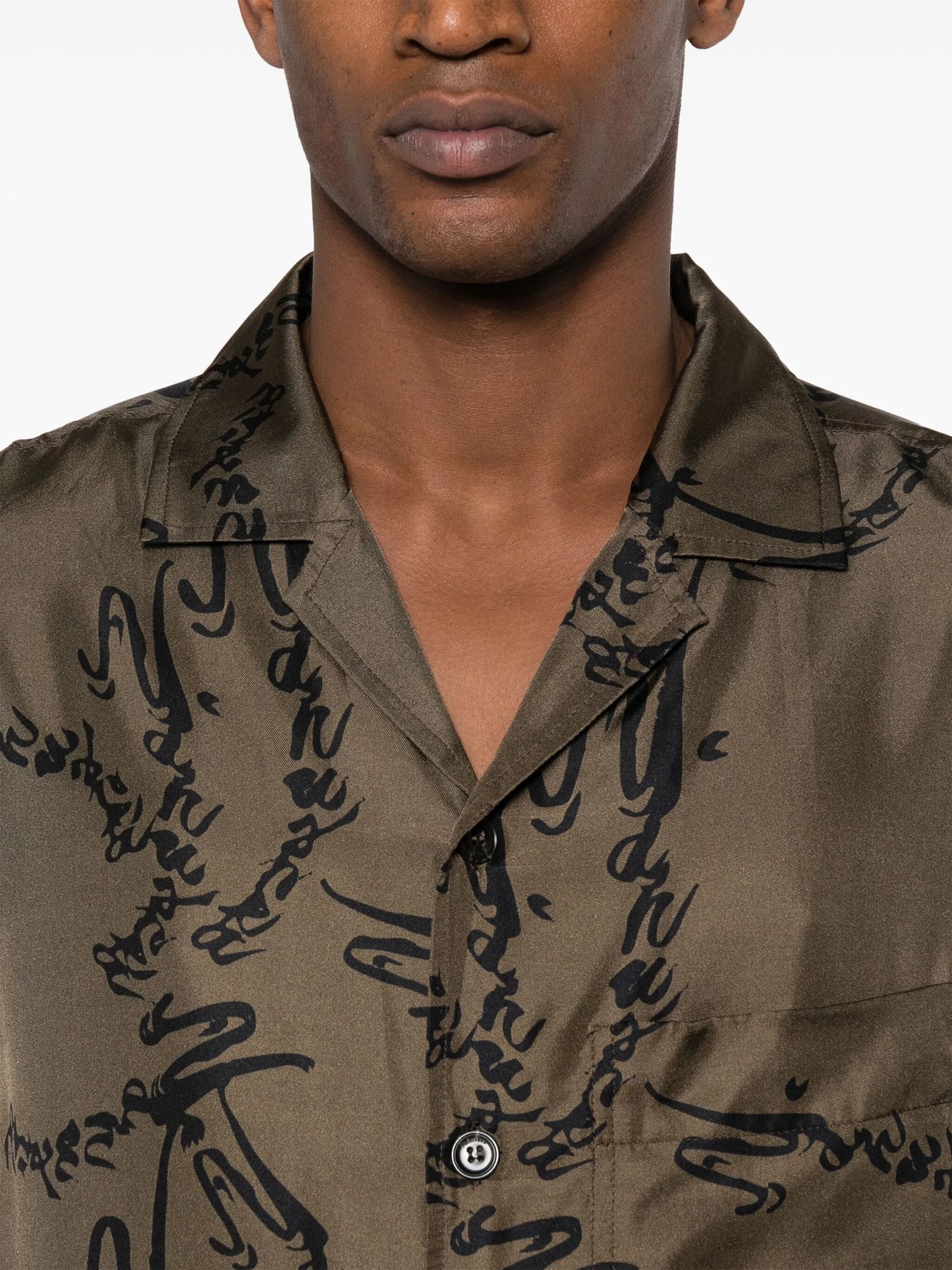 Bodil printed silk shirt