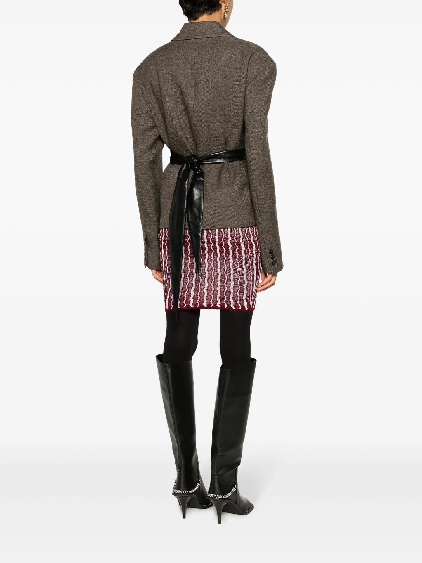 Candace wrap wool blazer