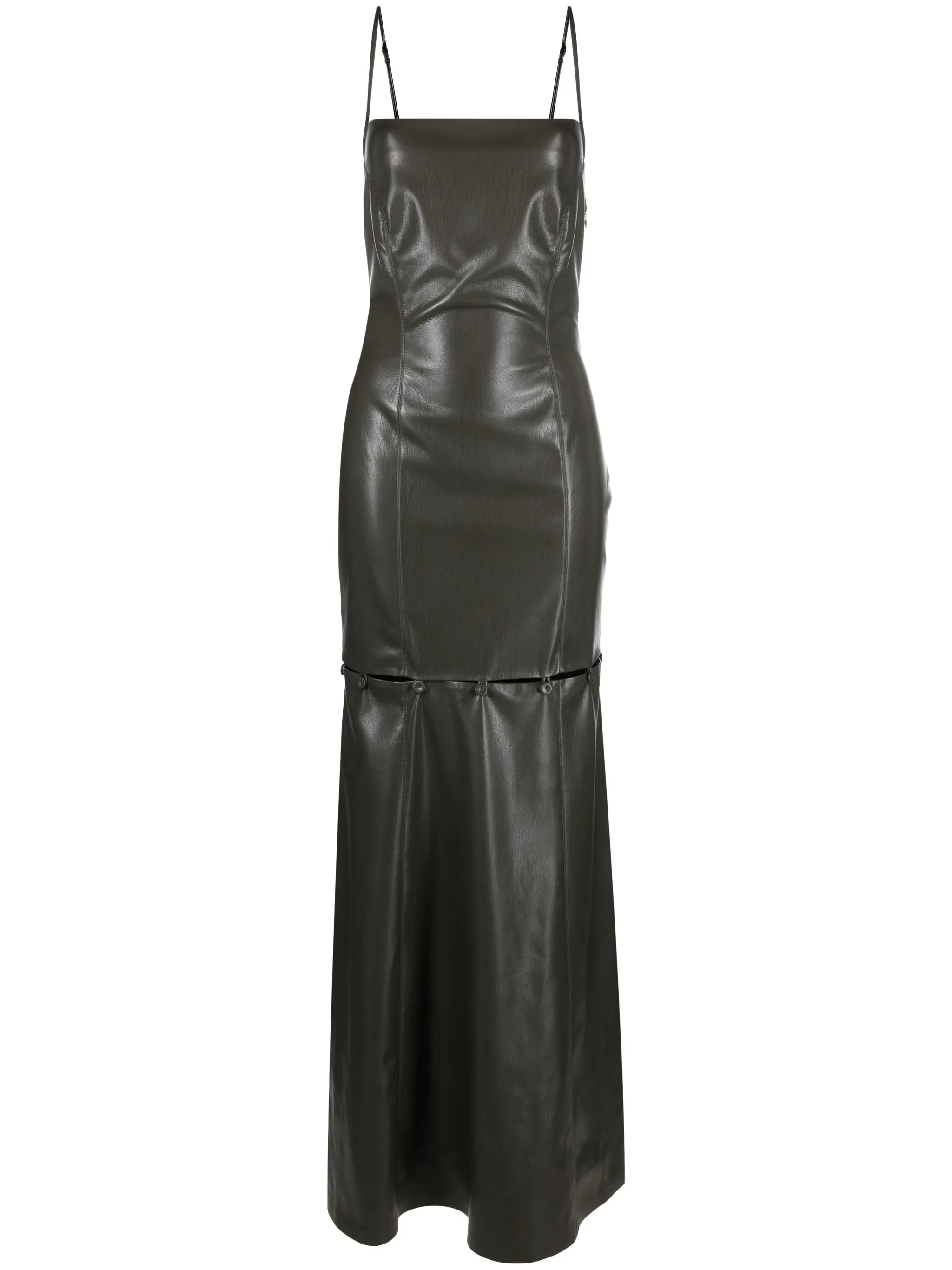 Freza convertible faux-leather dress