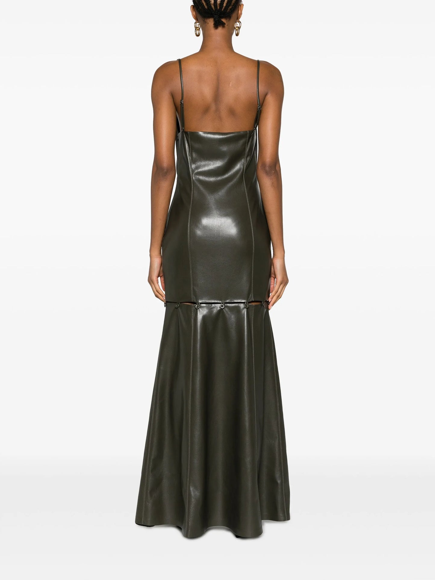 Freza convertible faux-leather dress