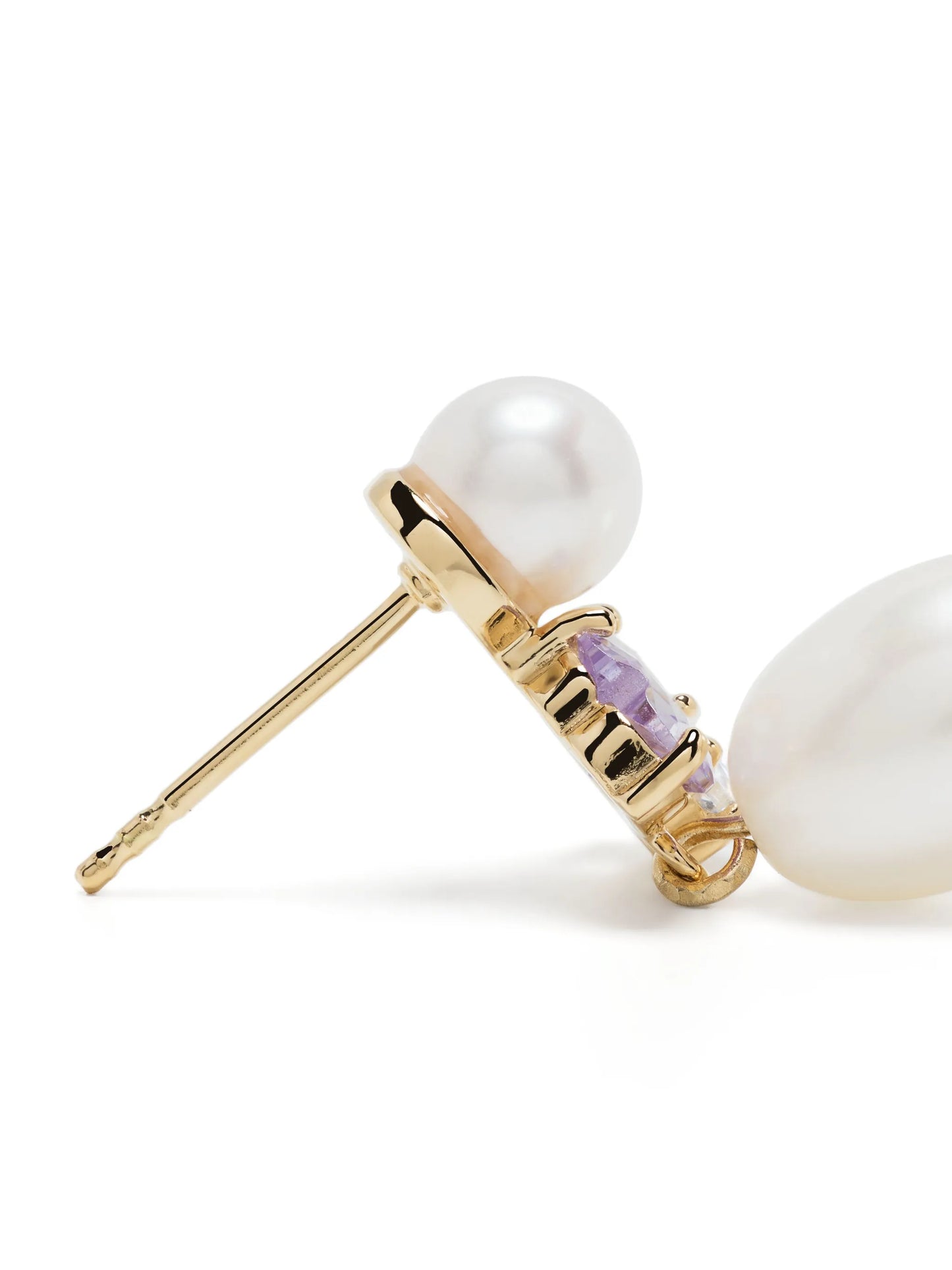 Infinity's Reversal pearl drop earrings