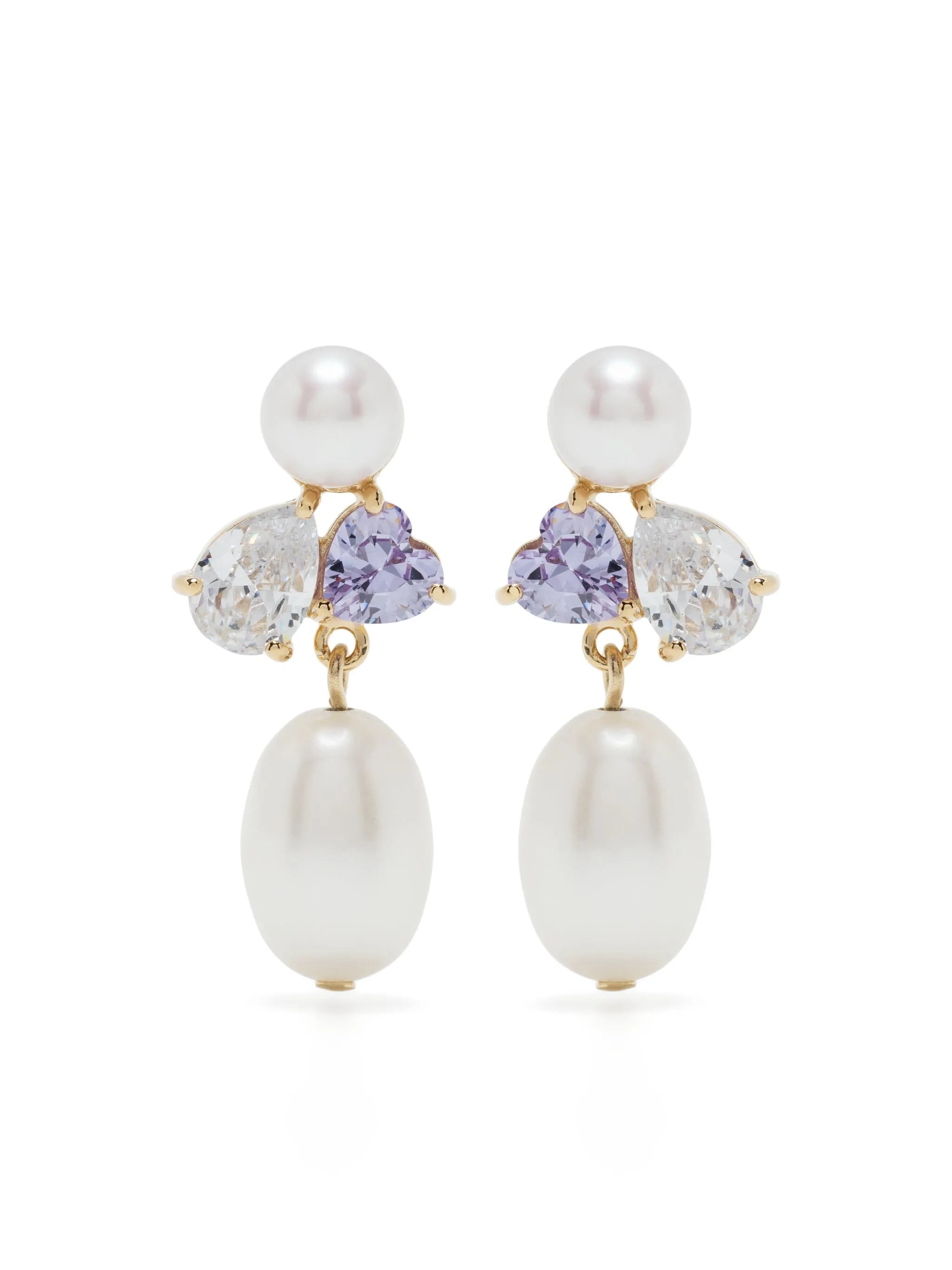 Infinity's Reversal pearl drop earrings