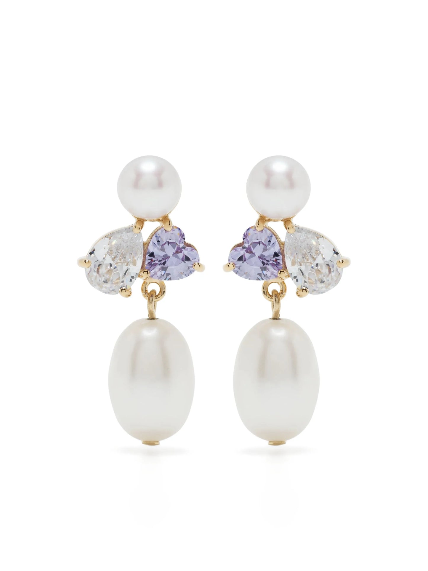 Infinity's Reversal pearl drop earrings