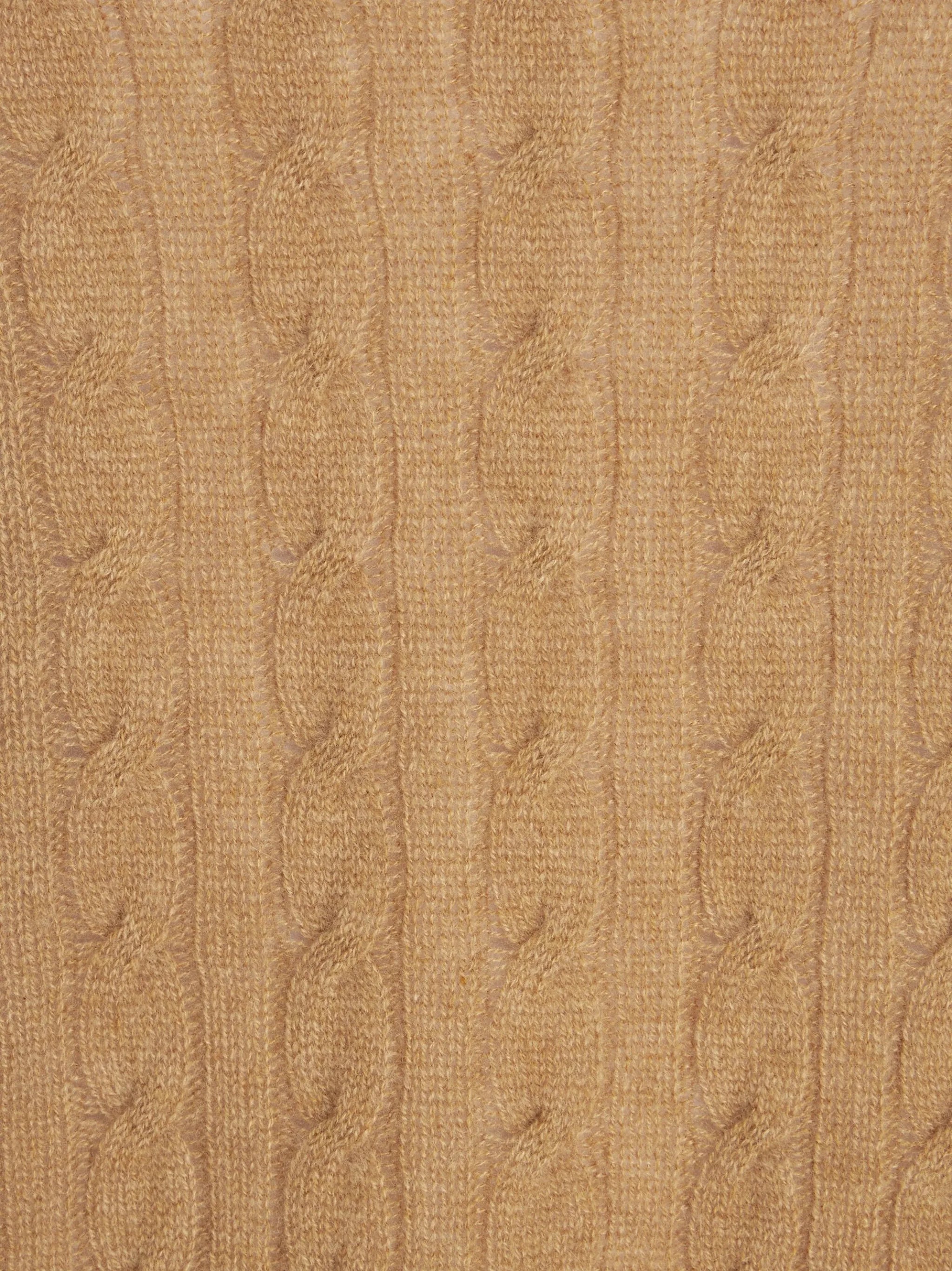 logo-embroidered cable-knit jumper