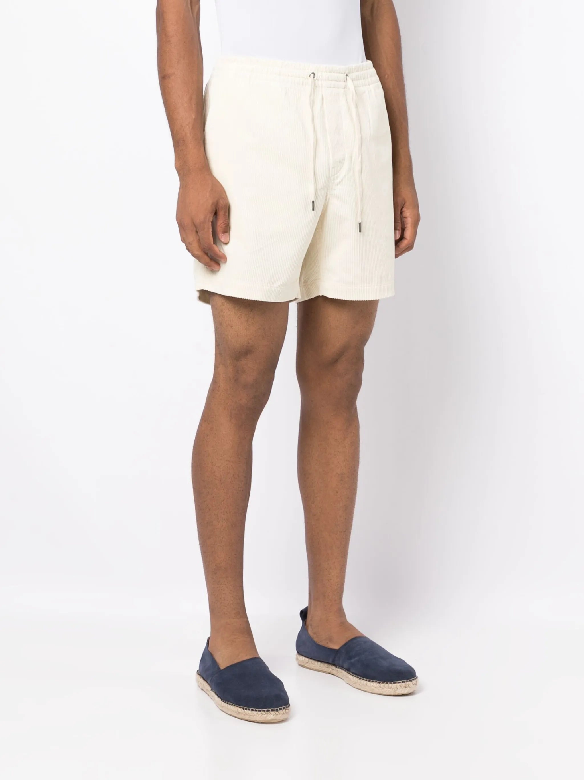 drawstring corduroy shorts