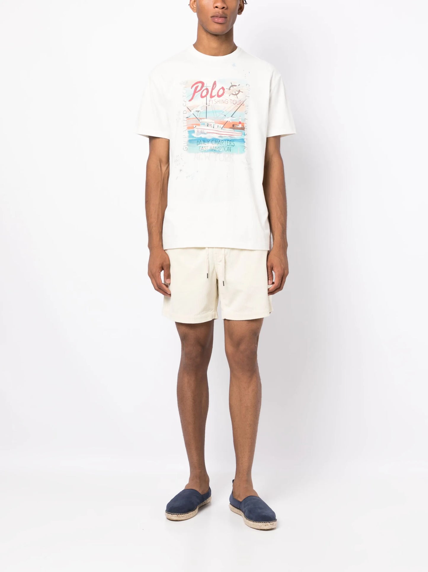 drawstring corduroy shorts