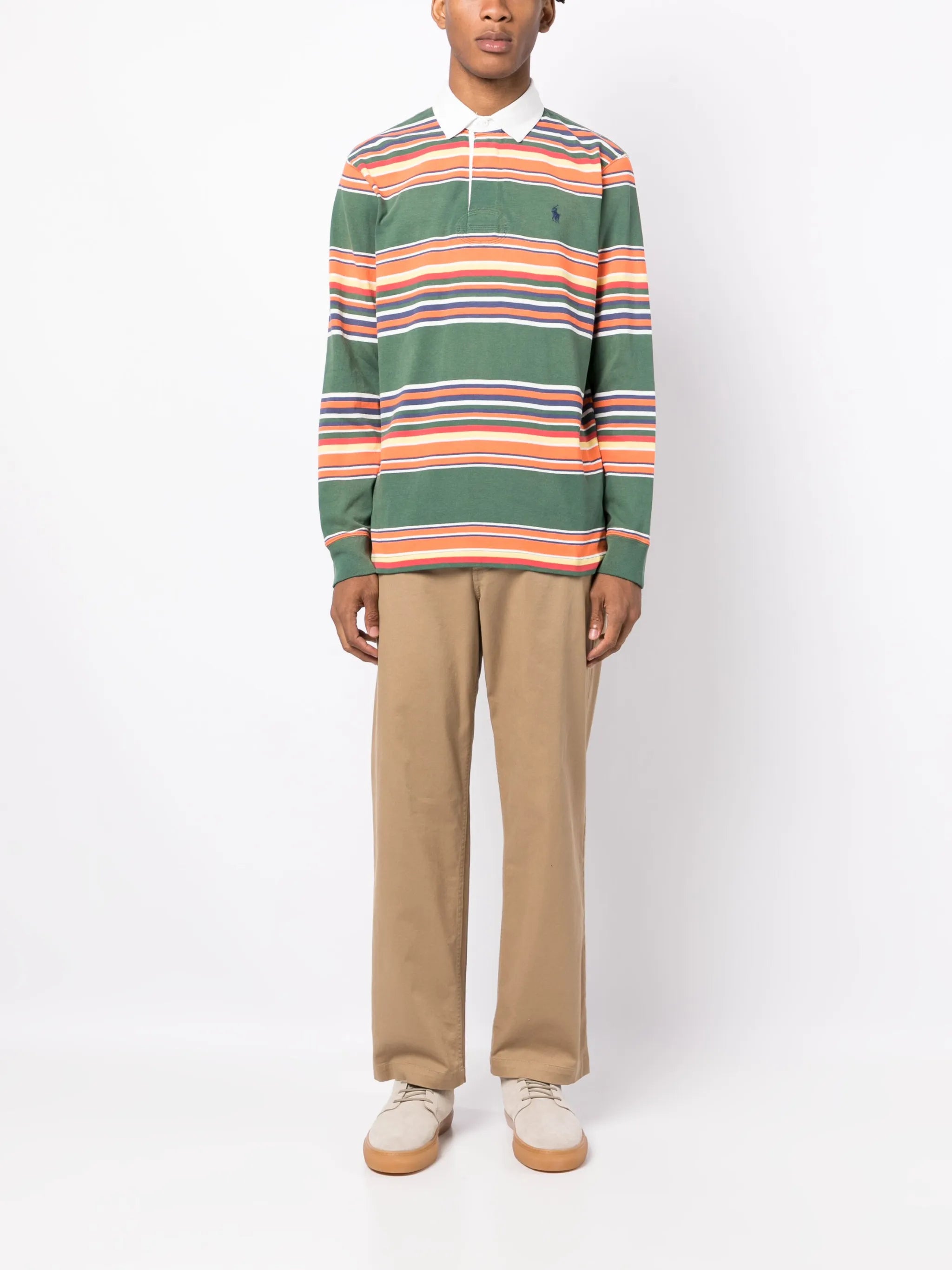 The Iconic Rugby Shirt striped polo shirt