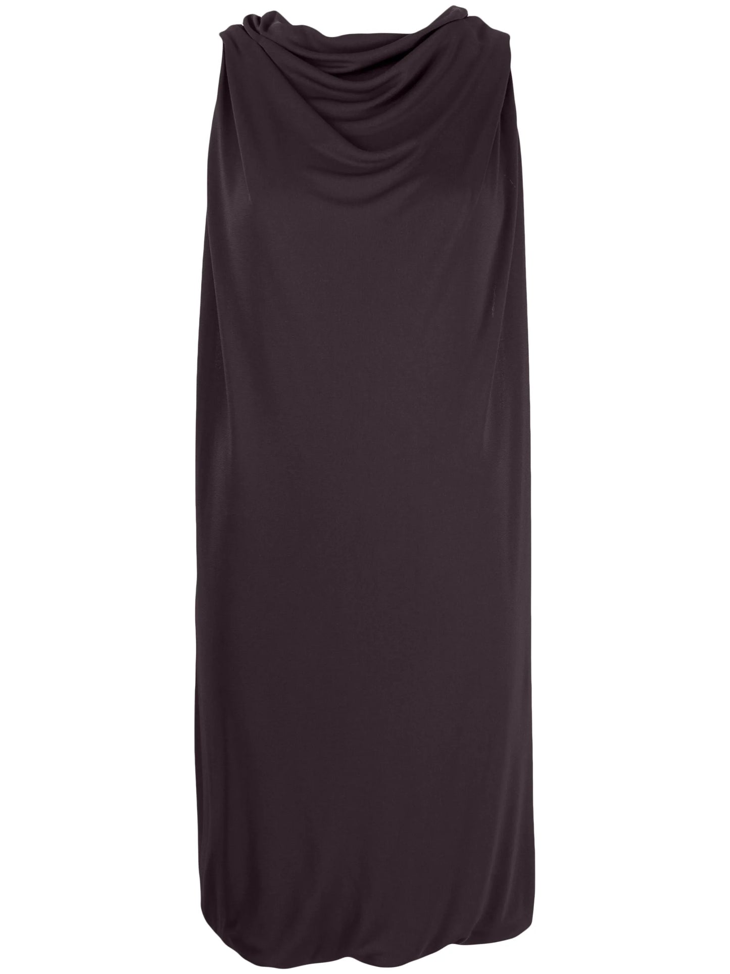 cowl-neck minidress