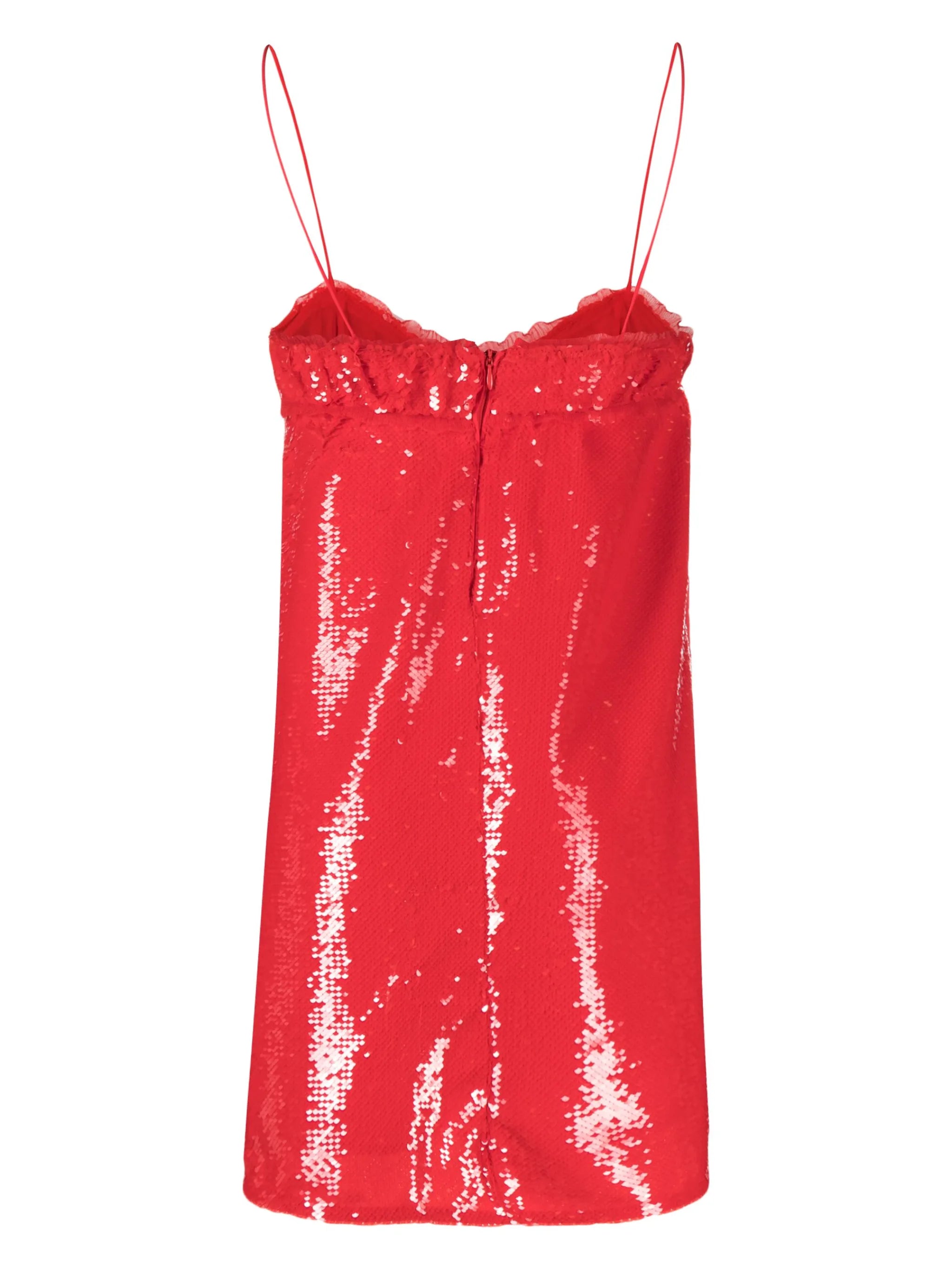 sequinned sleeveless minidress