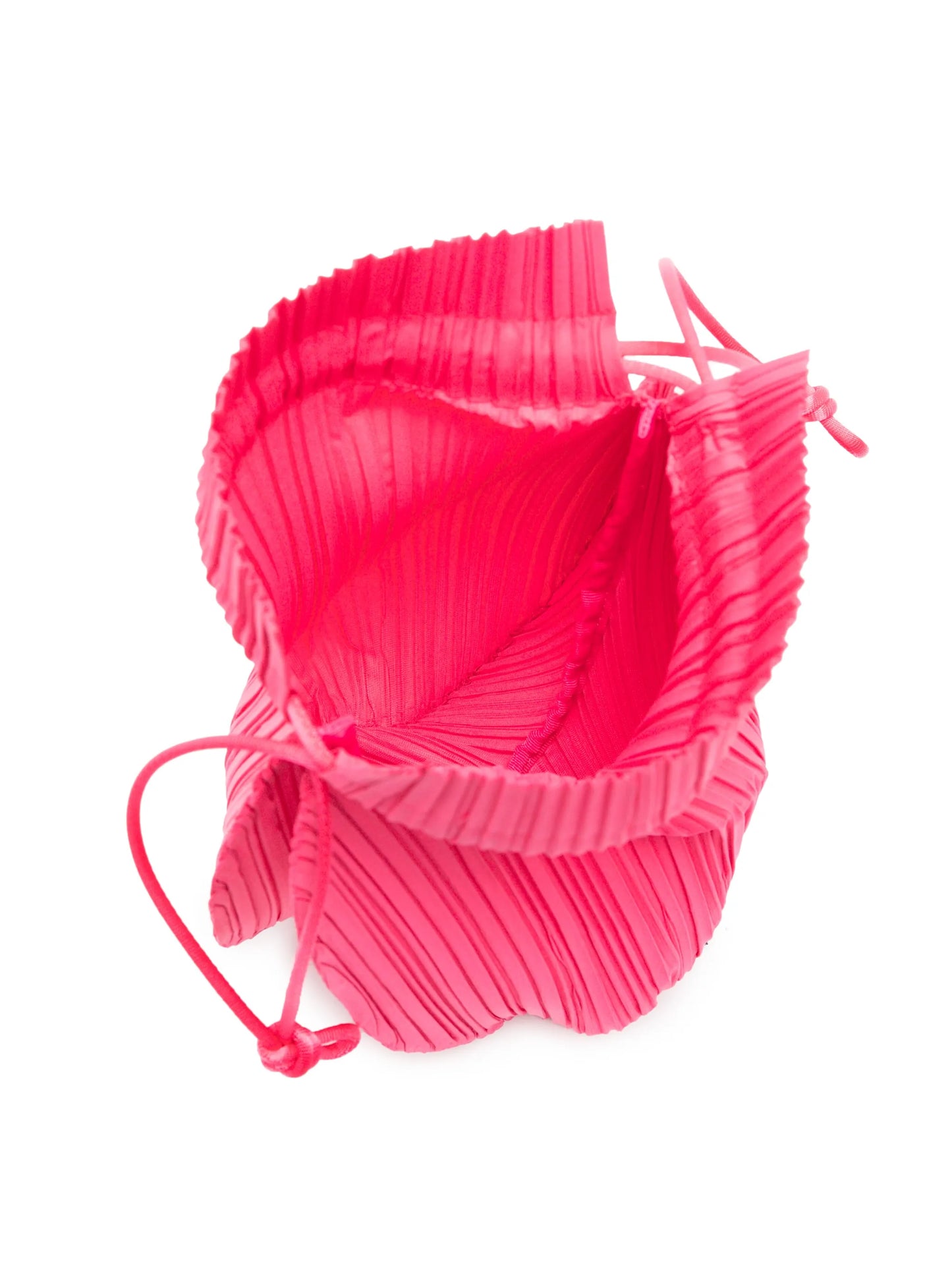 Coconut pleated tote bag