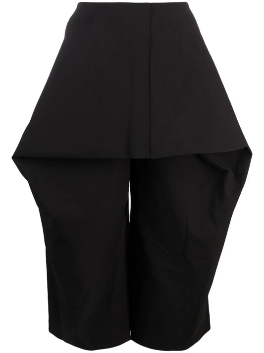 Canopy folded cropped trousers