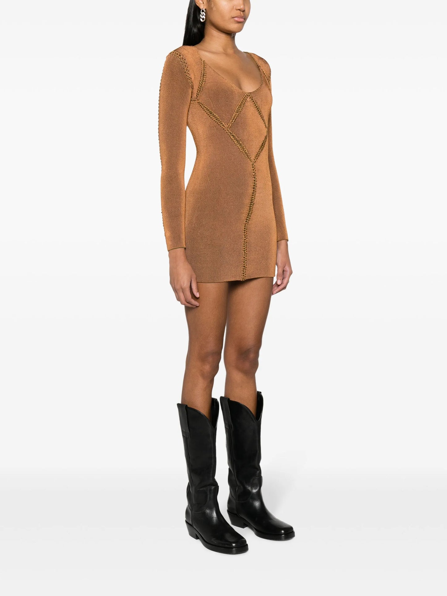 Tria long-sleeve minidress