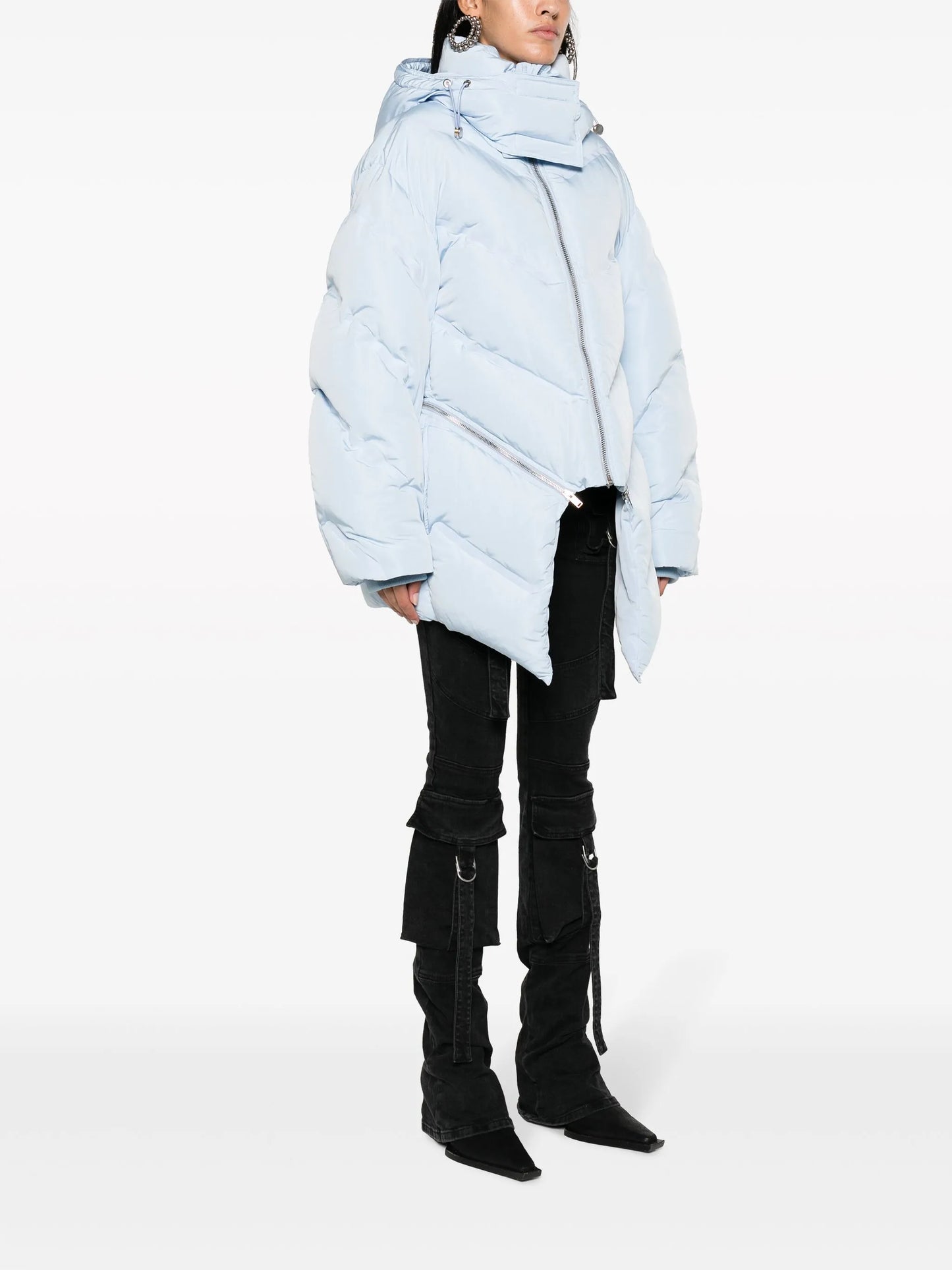 Welded convertible puffer jacket