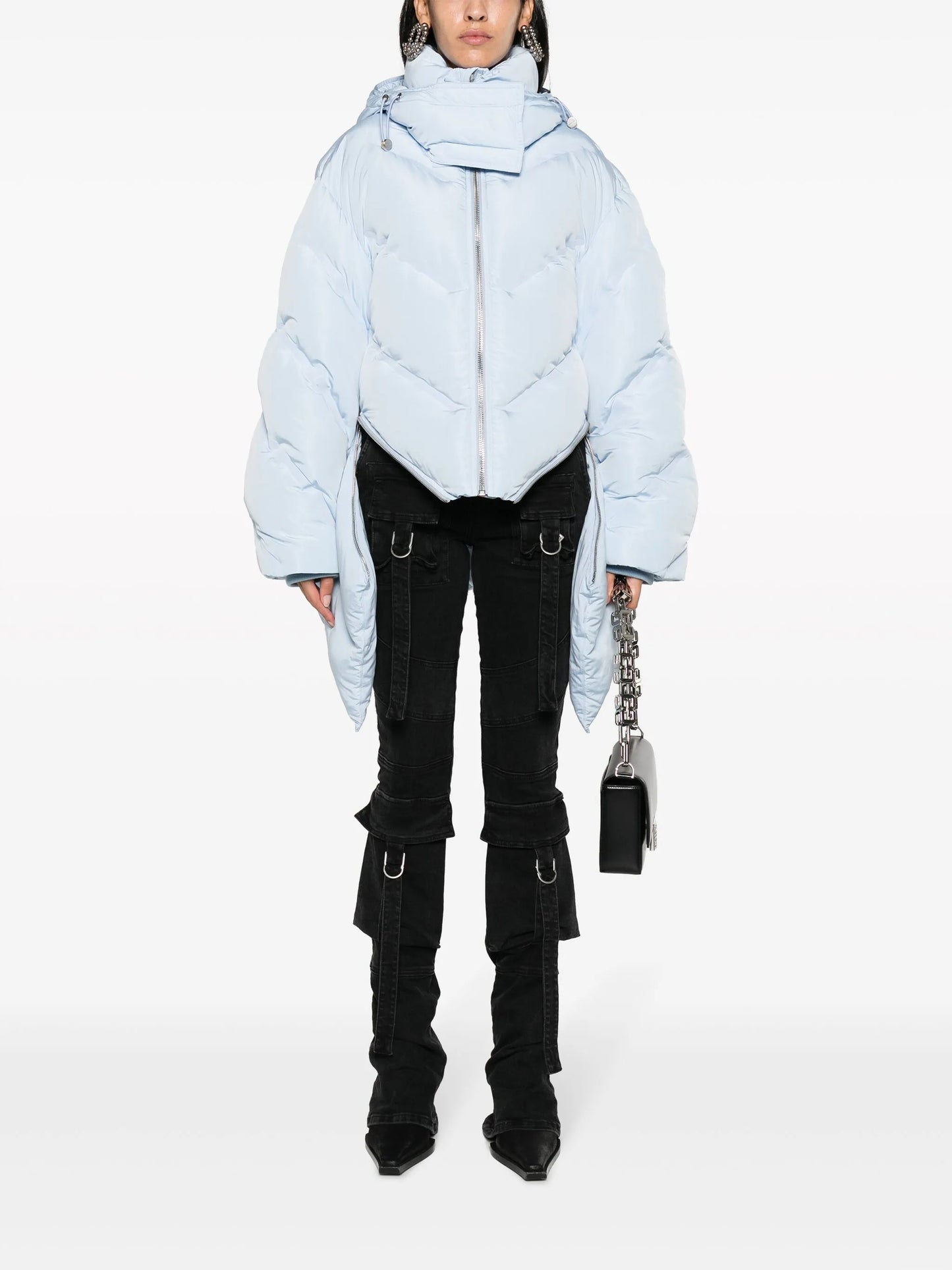 Welded convertible puffer jacket