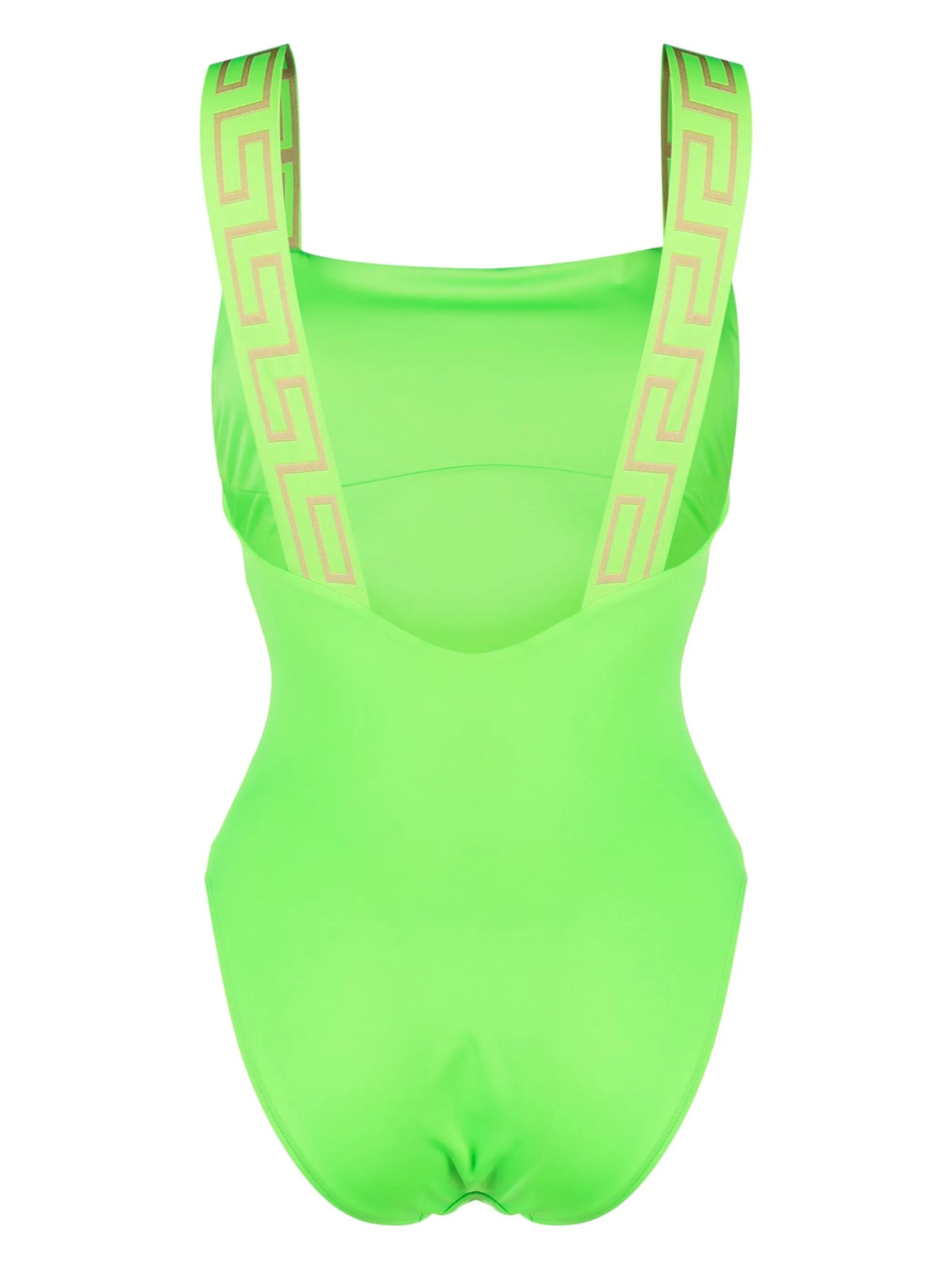 Greca-pattern swimsuit