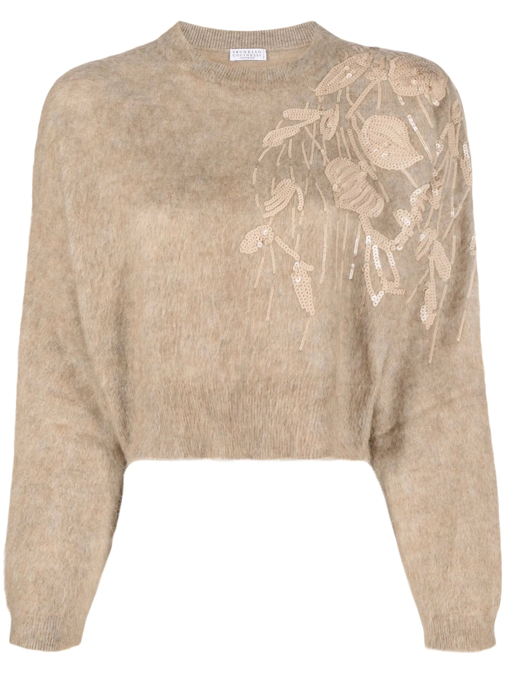 sequin-embellished jumper
