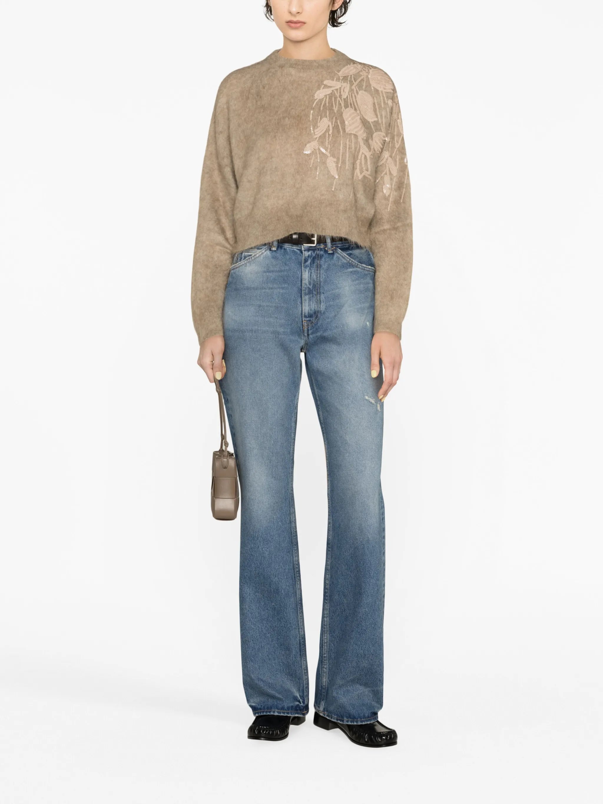 sequin-embellished jumper