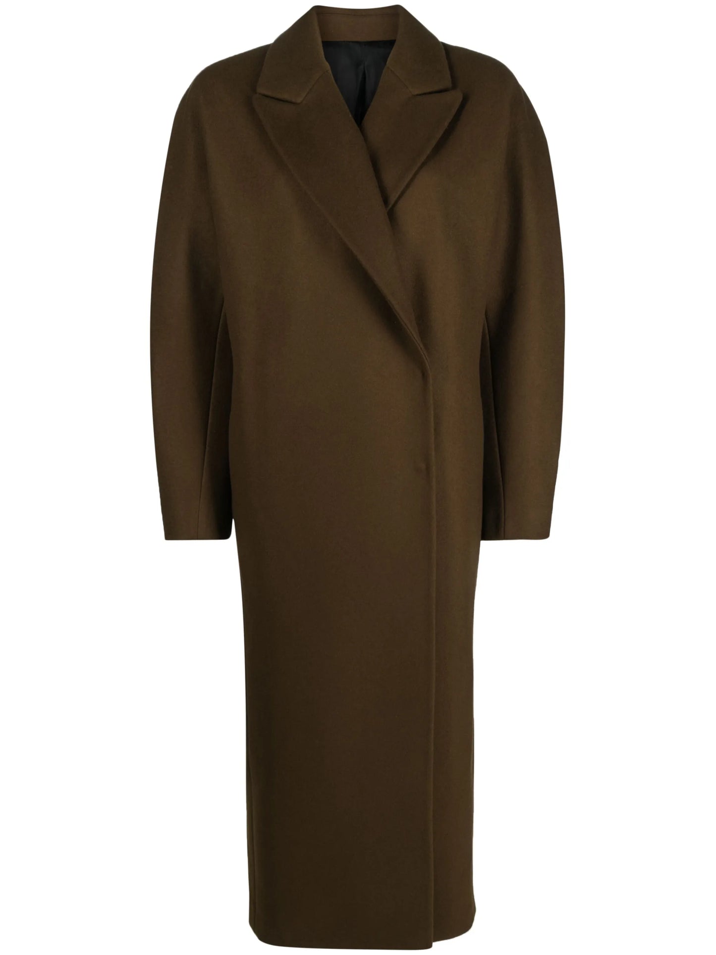 peak-lapels balloon-sleeve coat