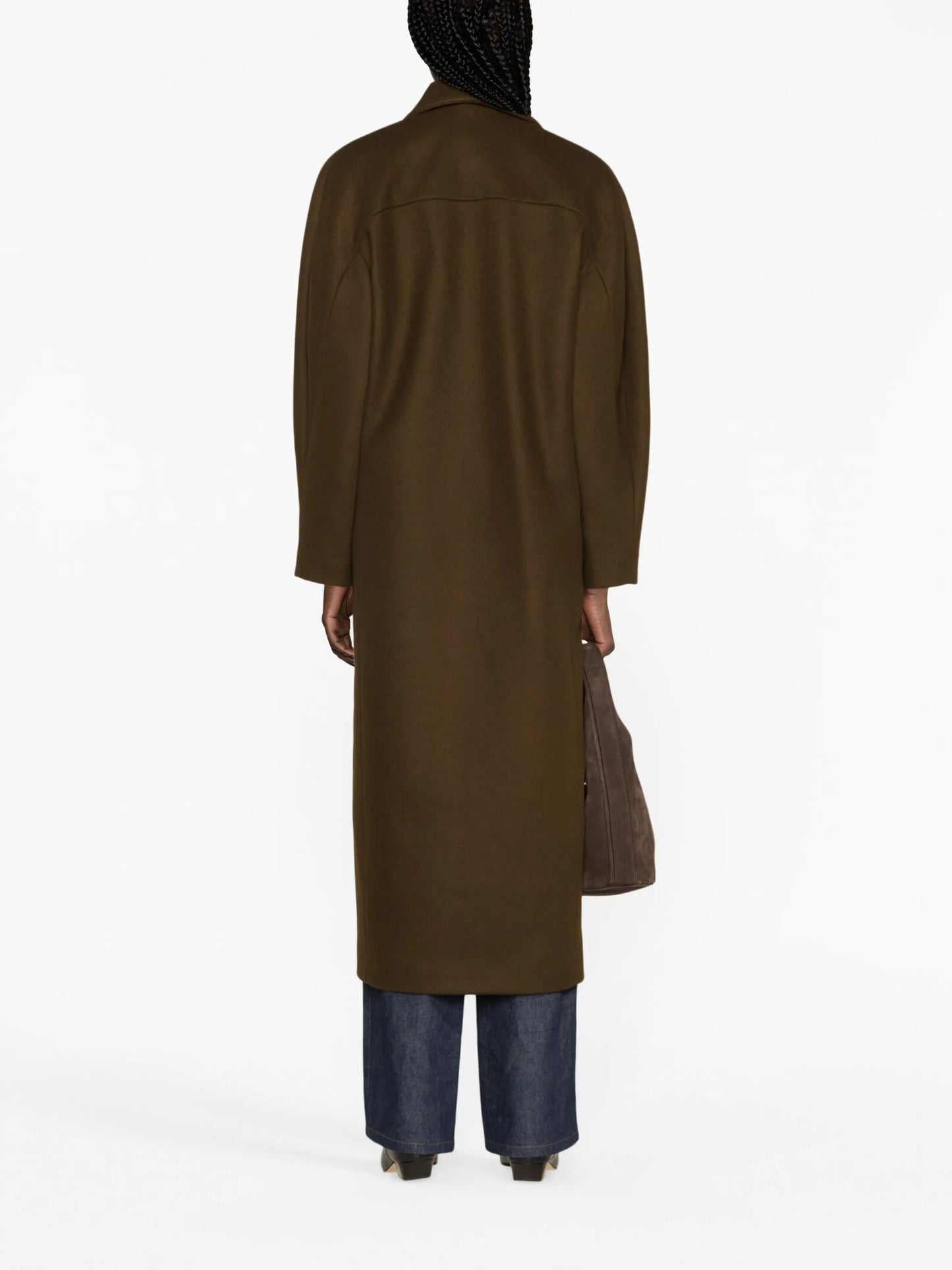 peak-lapels balloon-sleeve coat