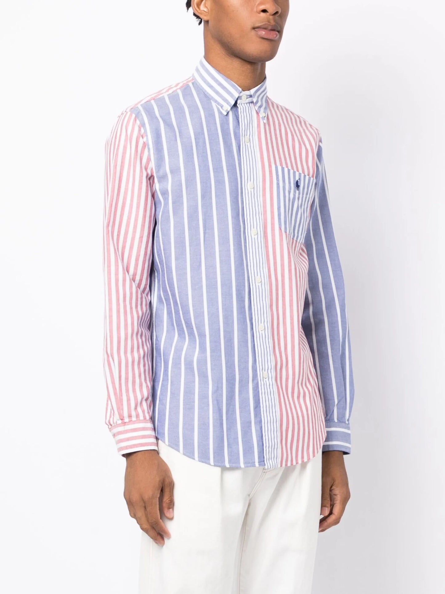 striped long-sleeve shirt