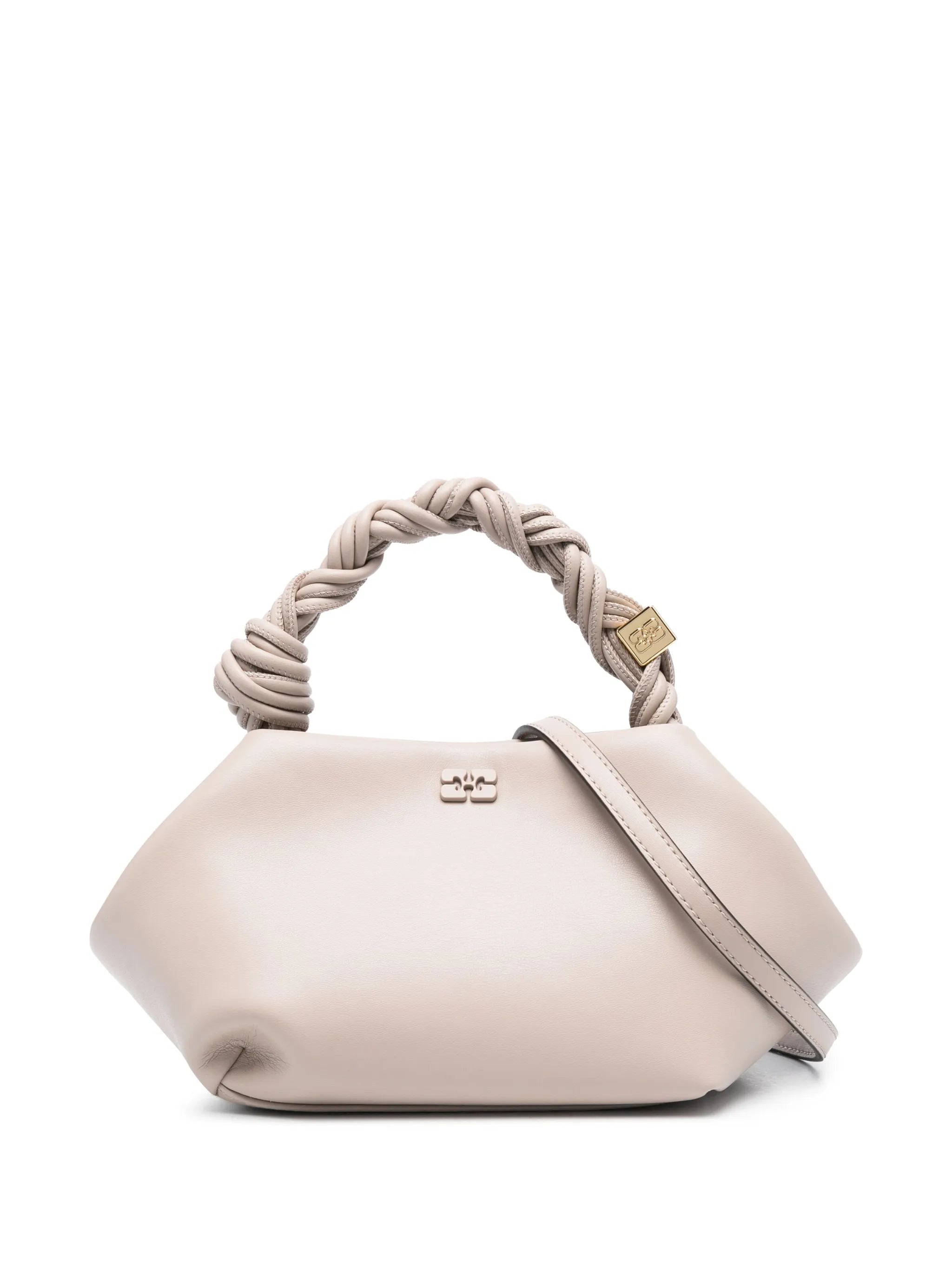 twisted-handle shoulder bag