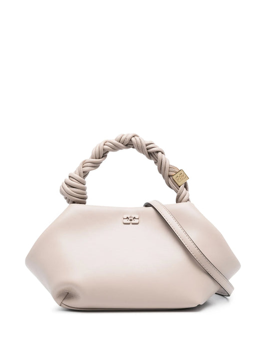 twisted-handle shoulder bag