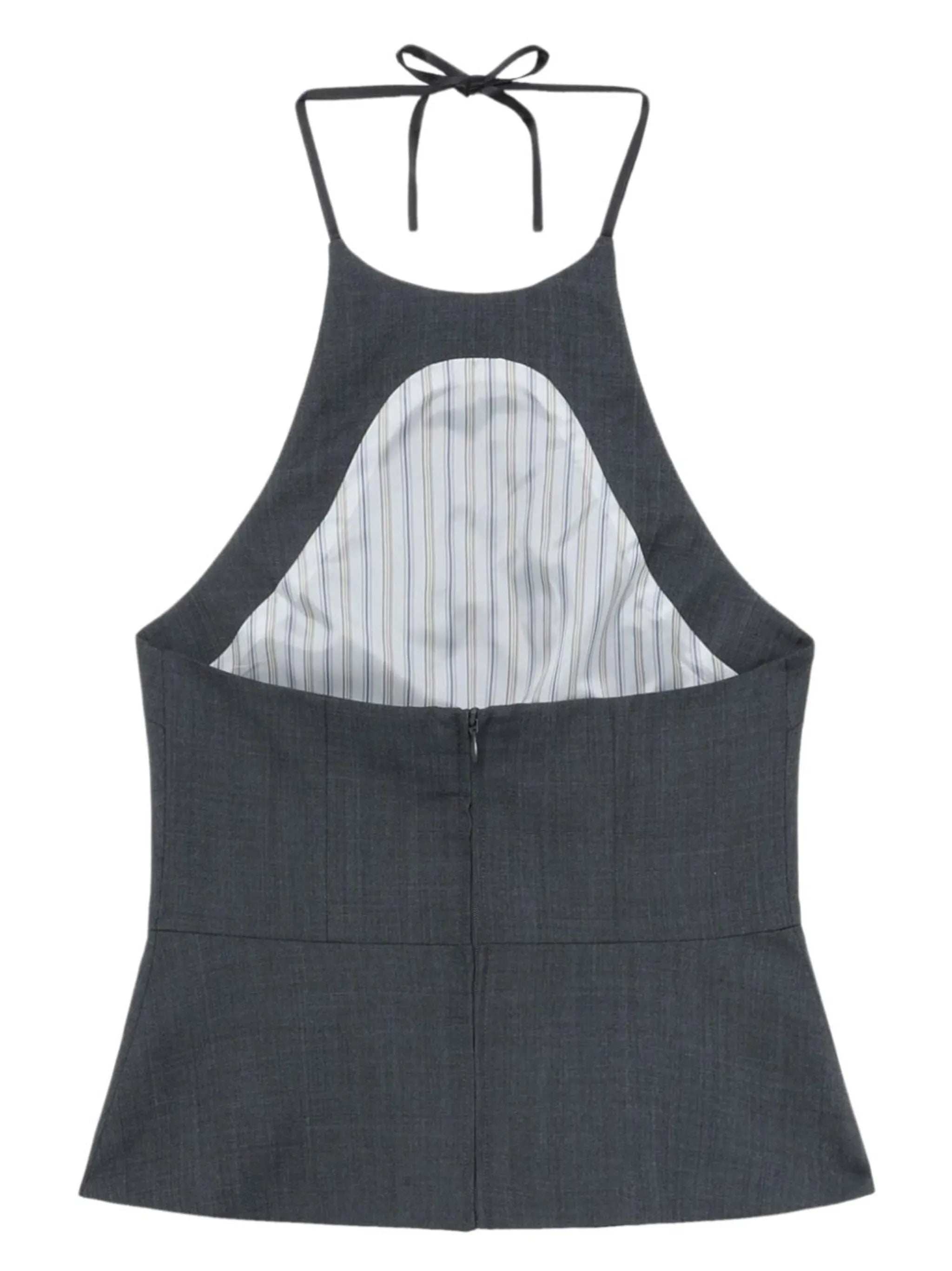stone-embellished halterneck top