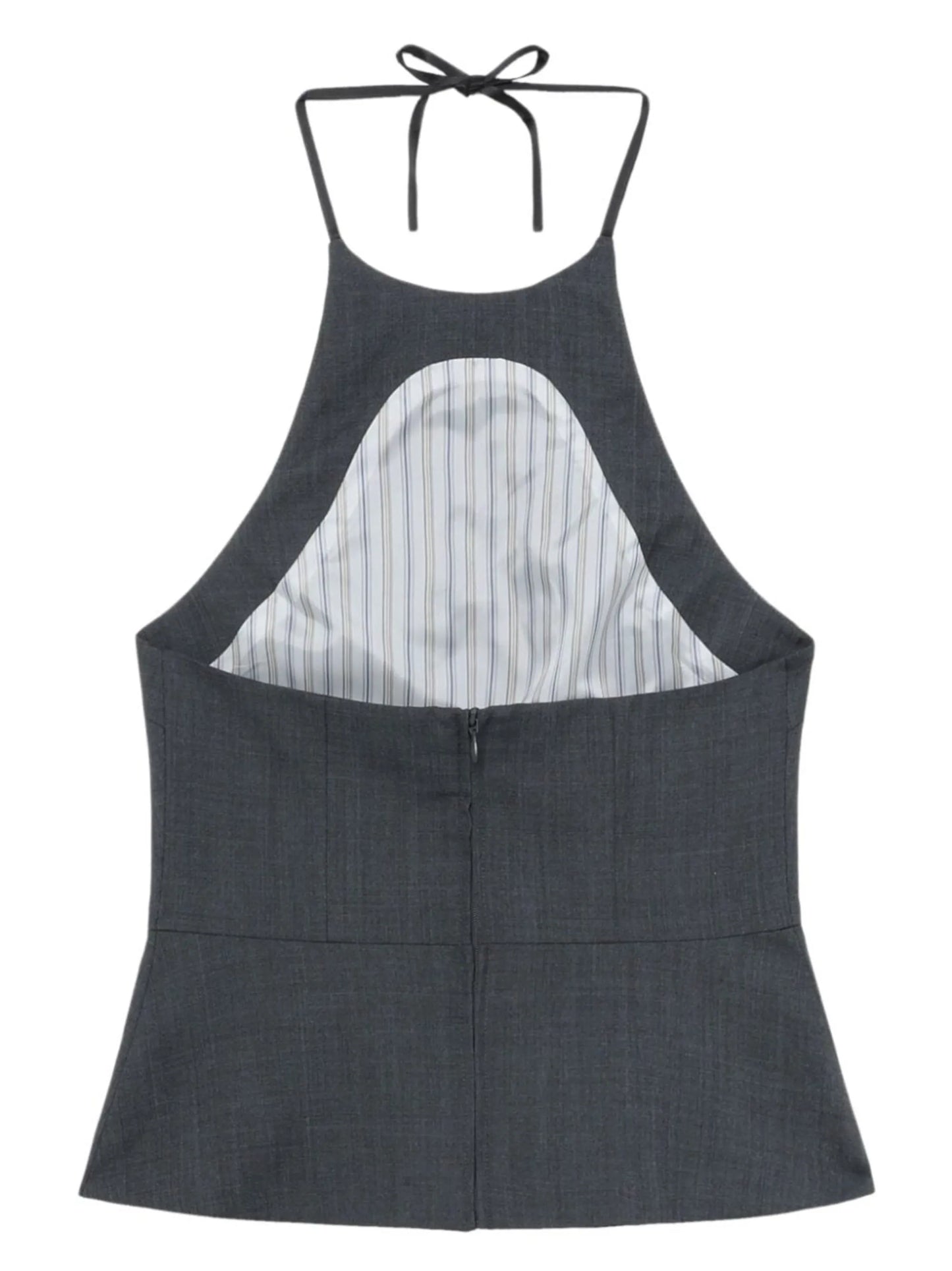 stone-embellished halterneck top