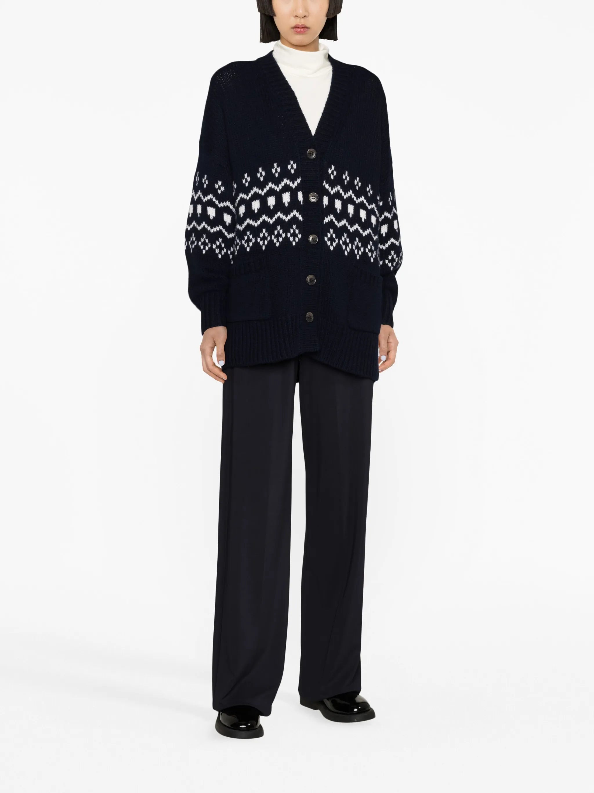 V-neck cashmere cardigan