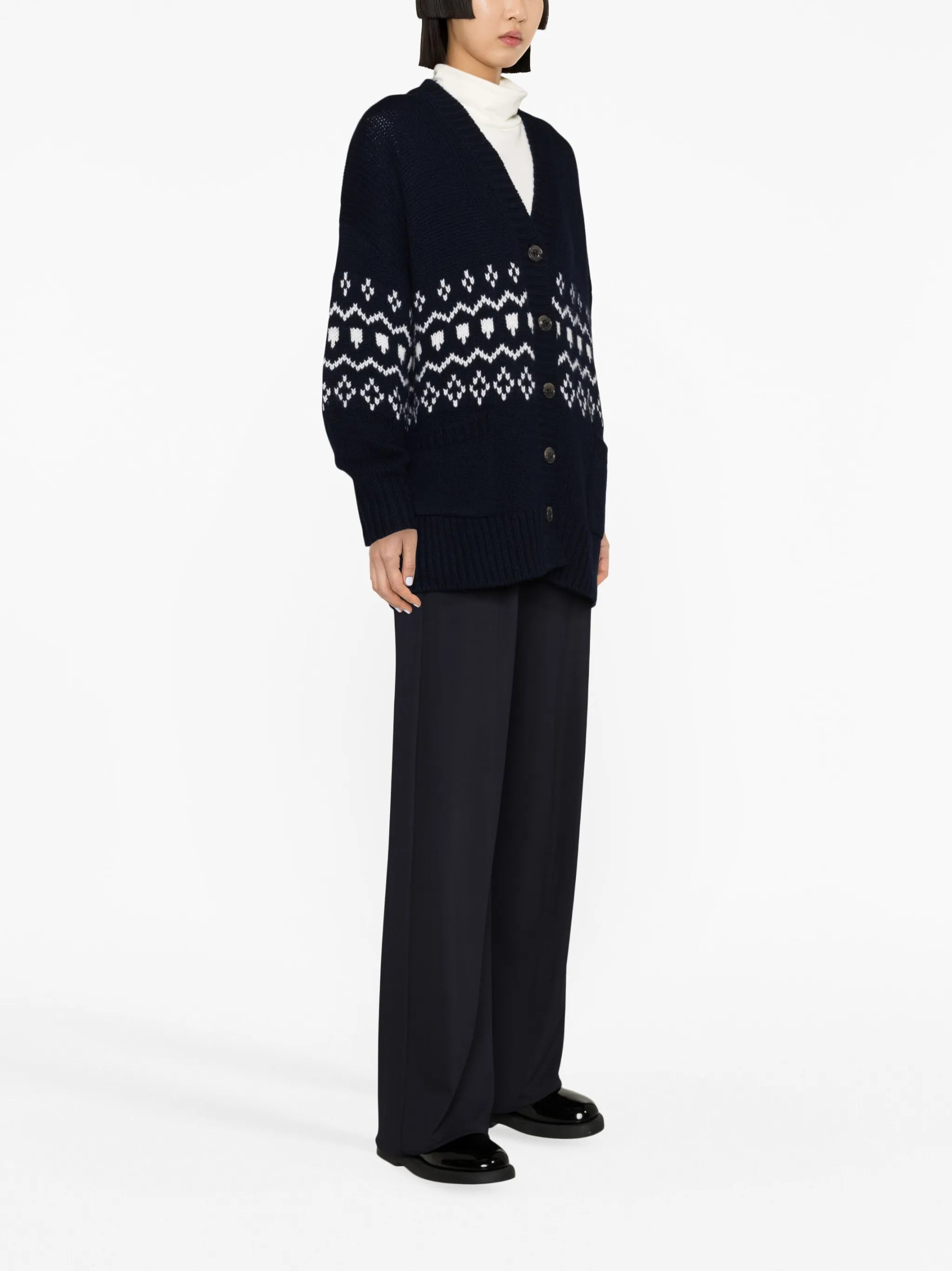 V-neck cashmere cardigan