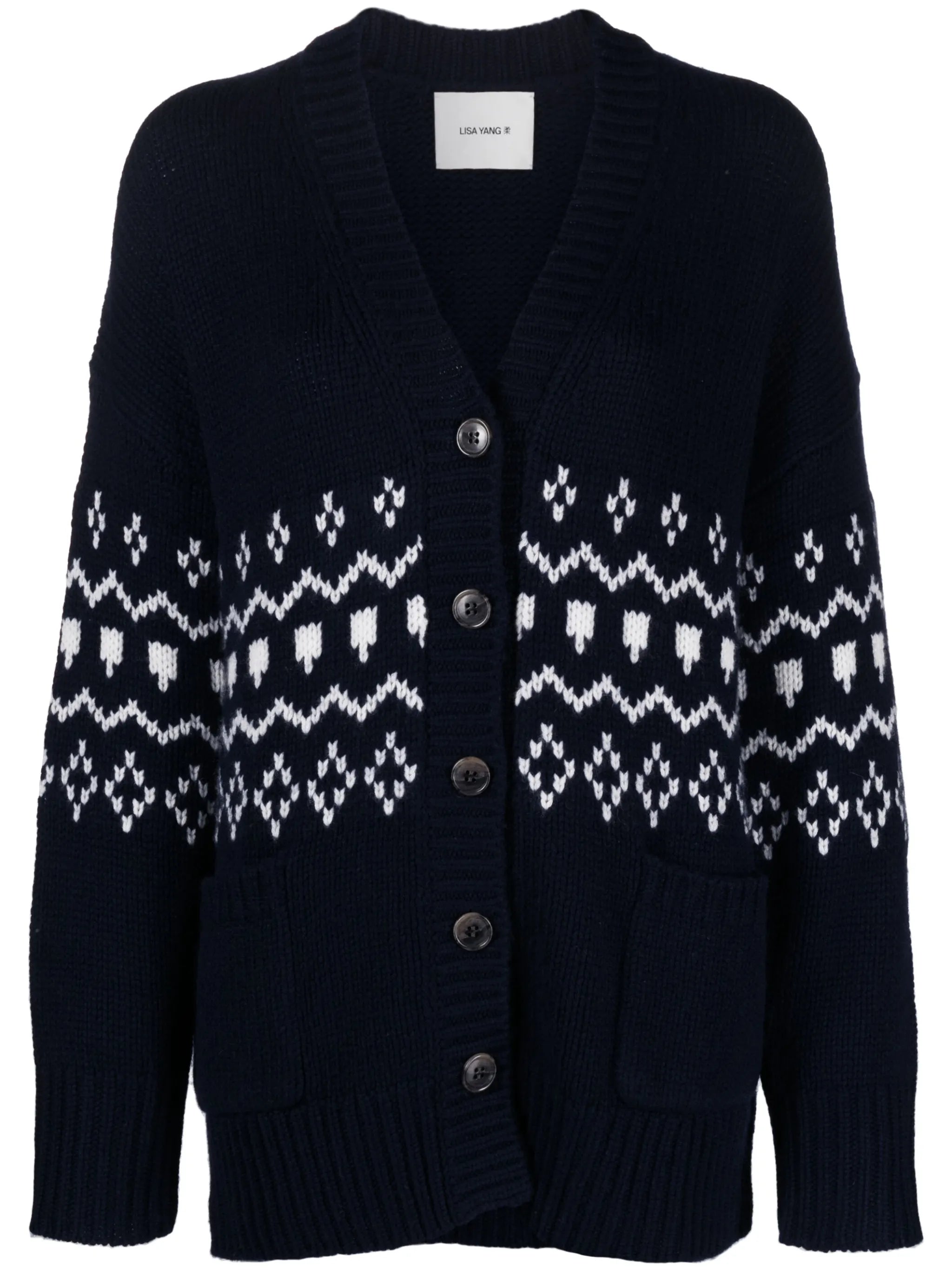 V-neck cashmere cardigan